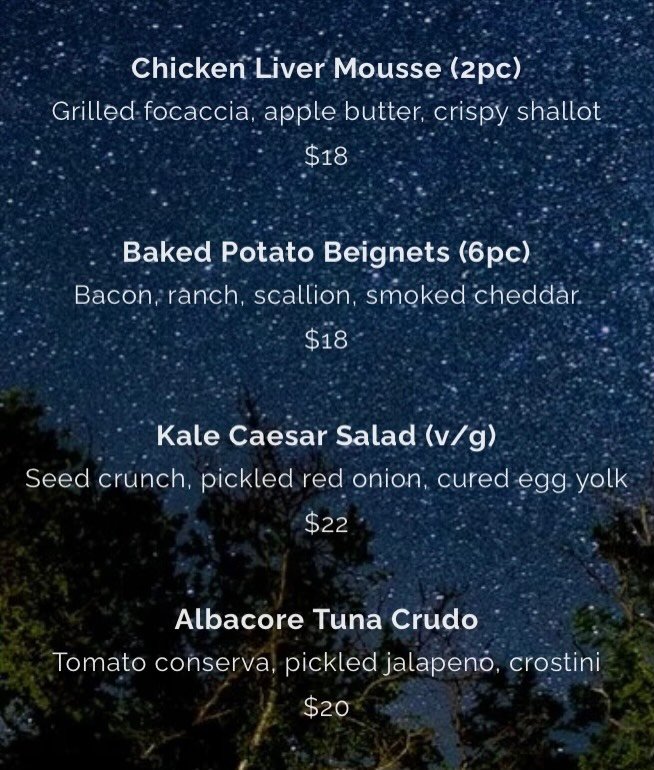 ✨Our menu this week - Come on by!✨