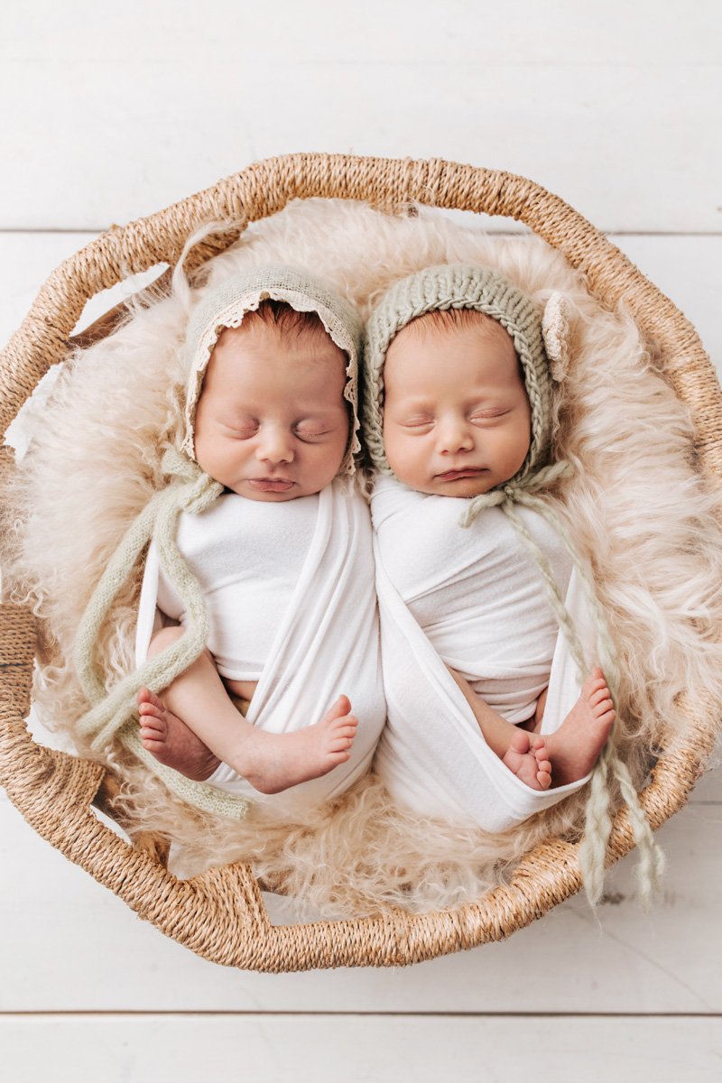 Fine Art Newborn Twin Photographer, Baby Boy and Baby Girl in Houston, TX —  Taryn Melgoza Photography