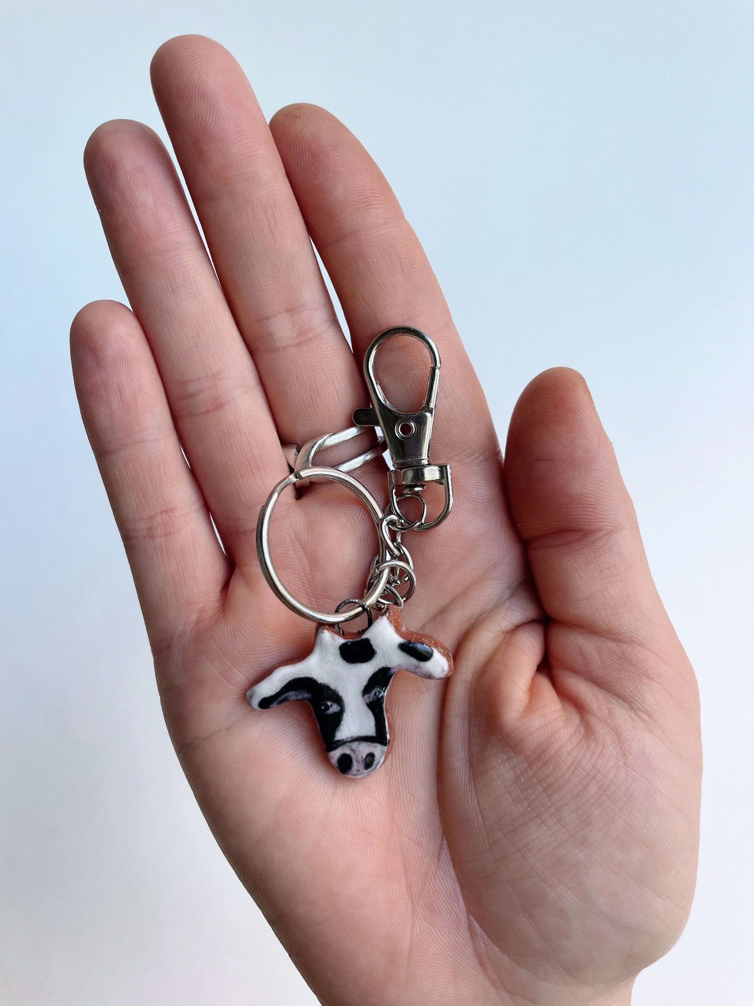 Cow keychain 1