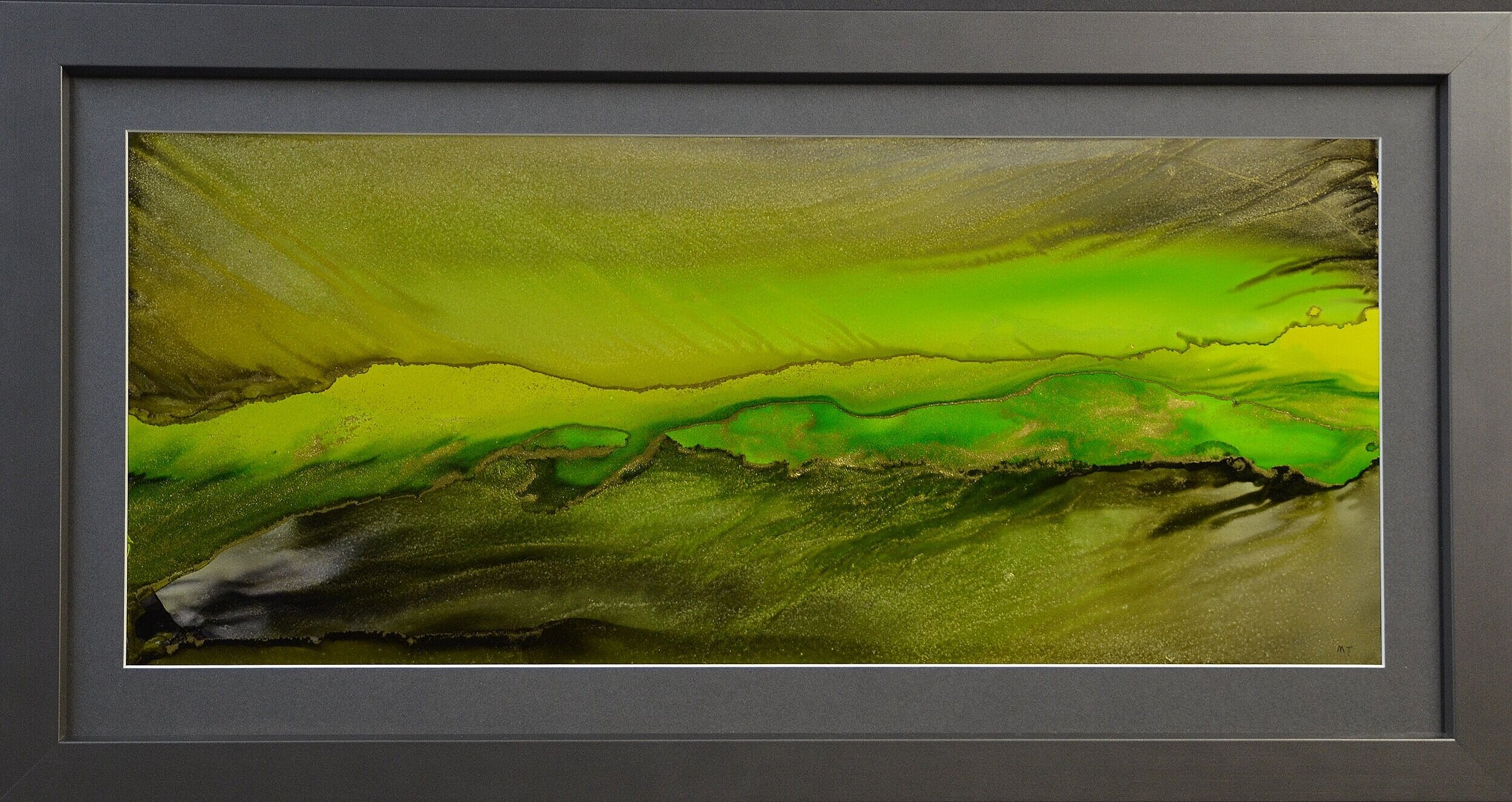 Aurora Borealis (25"x13")(Sold) 