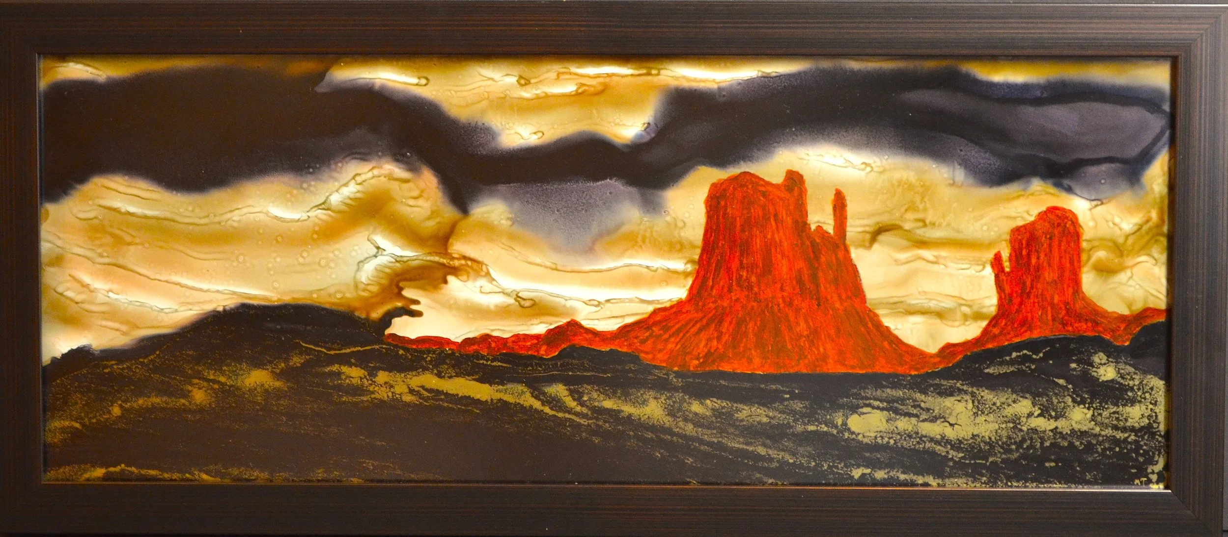 Monument Valley - Stormy Sky (24"x14")