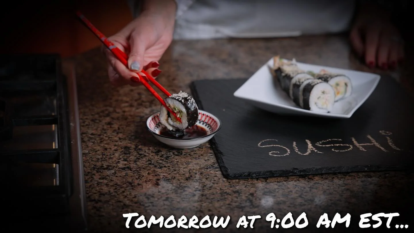 Don&rsquo;t miss out! Tune in Sundays at 9am!! YouTube @Chef Sofya!! Tomorrow we are traveling to the Sushi country- J&hellip;&hellip; 😉