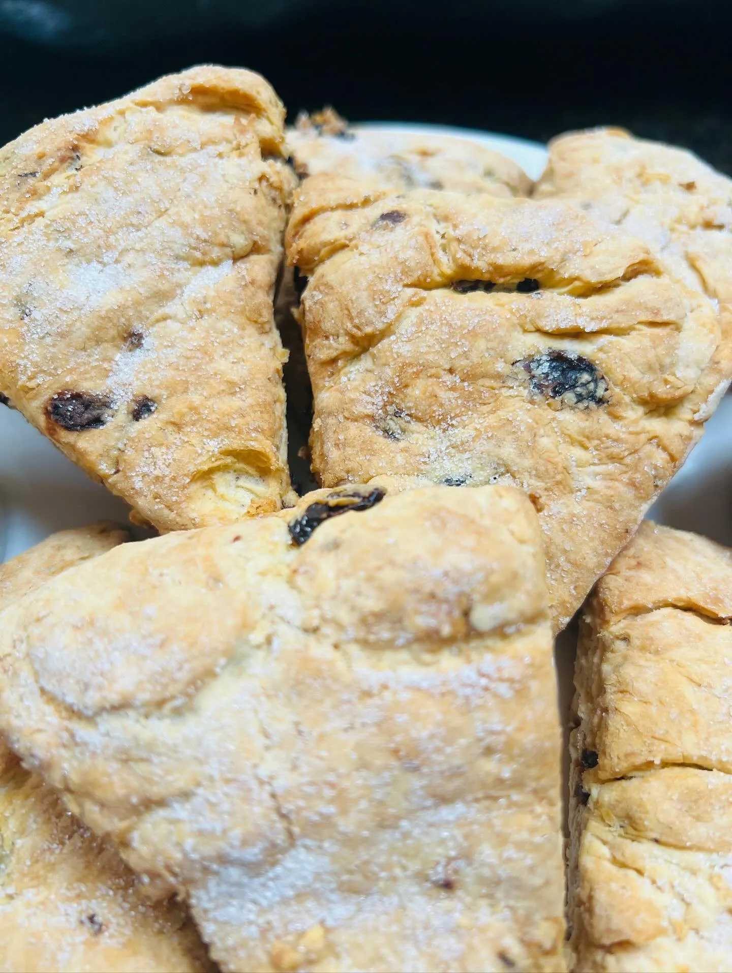 Scones with homemade plum preserve and pumpkin whipped cream. #breakfast #snack #dessert #izabellasgourmetchowcreations #izabellasgourmetchow