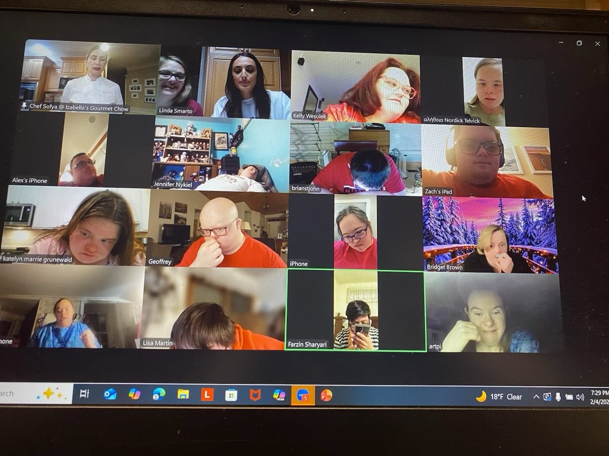 My darlings from NADS! Virtual classes Established in September 2020!! We have made A LOT OF GOODIES. 😋 This week, fruits dipped in chocolate. I even wrote a cook book for them, per one of the advocates&rsquo;s requests. The way our session goes is 