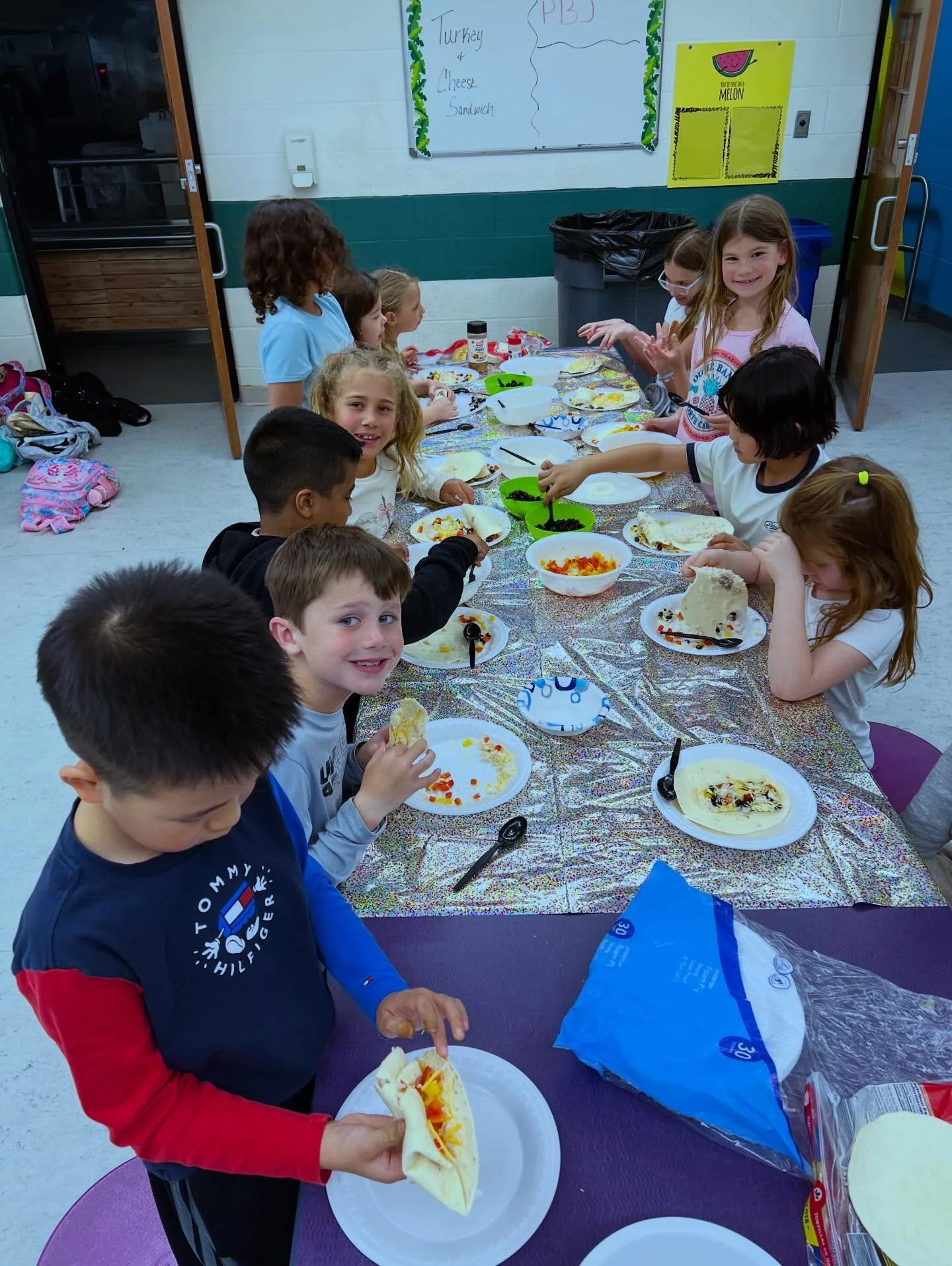 Love going back to Wexford Elementary. After all, it&rsquo;s where my baby started her educational journey!! We made BURRRRRITOS!! Inspired chefs were busy chopping, assembling, folding and eating. They devoured their 🌯 before I had a chance to grab