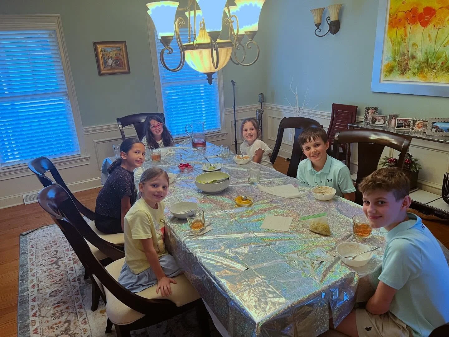 2 Hours of Etiquette! 3 course dinner with mocktails. &ldquo;Traveling the World through Etiquette&rdquo; International Trivia and tons of giggles. Quite a lively evening may I say so myself. Hope the kiddos who couldn&rsquo;t make it are feeling bet