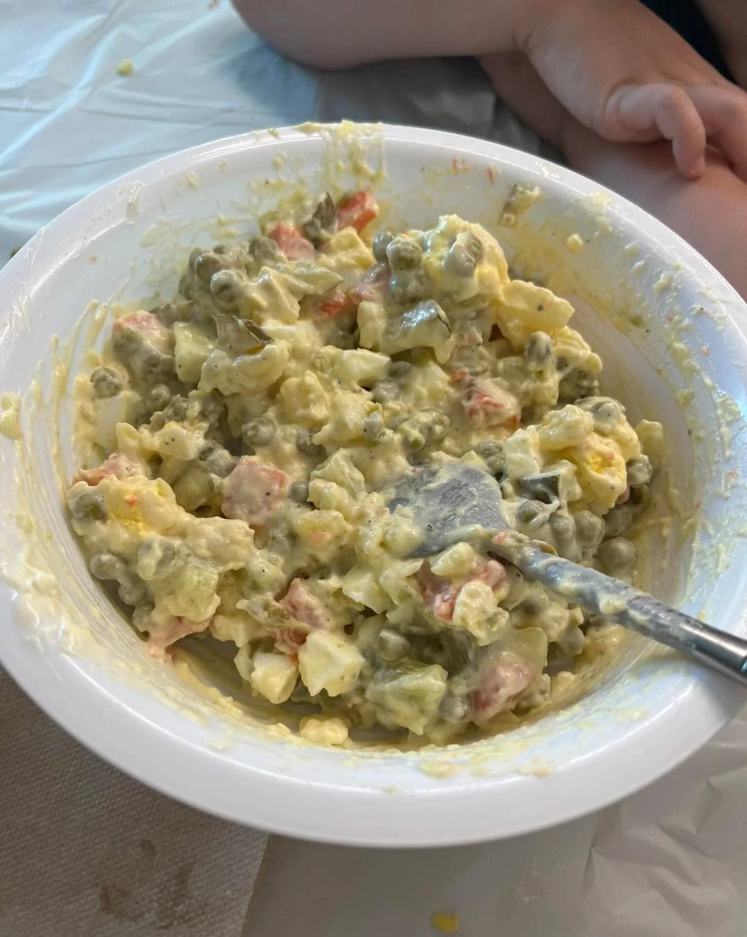 A quick trip to Russia!! 🇷🇺 their infamous salad, Salad Olivier!! 😋 I grew up on that salad, had to share my fave!! Language, capital, international trivia and 💃 
&ldquo;I don&rsquo;t like this salad, I love this salad.&rdquo; Adobs Elementary ki