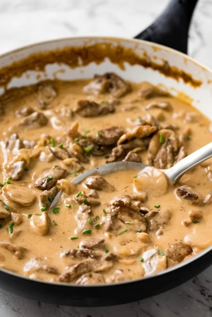 THE BEST BEEF STROGANOFF