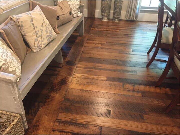 Skip Planed Reclaimed Barn Wood Flooring