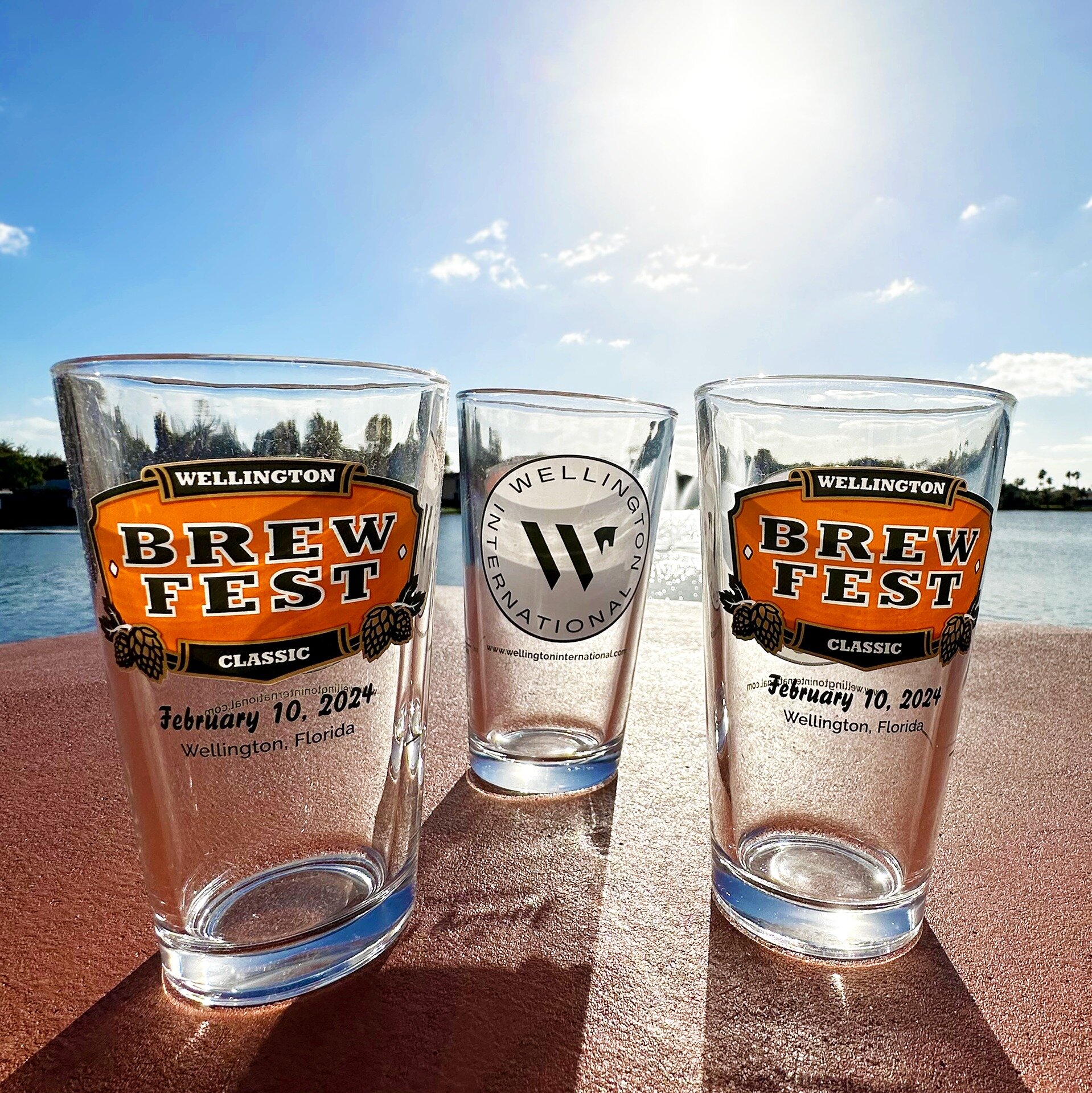 When the glassware gets here you know Brew Fest is near! 🍺😃 Thank you to Wellington International for sponsoring our keepsake pint glasses for this Saturday's event. 

Still need to get your tickets? 🎟️ Head to wellingtonclassicbrewfest.com to get