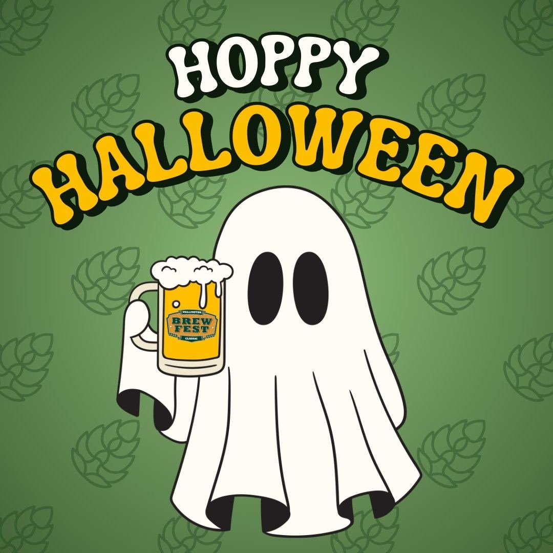 Why did the ghost go to the bar❓ 👻 For the BOOO-ze! 🍺 Wishing all of our friends a HOPPY HALLOWEEN. 🎃 Now for a treat (no tricks!) Wellington Classic Brew Fest tickets go on sale November 12th. 😱

Mark your calendars 🗓️✔️ and follow us on Facebo