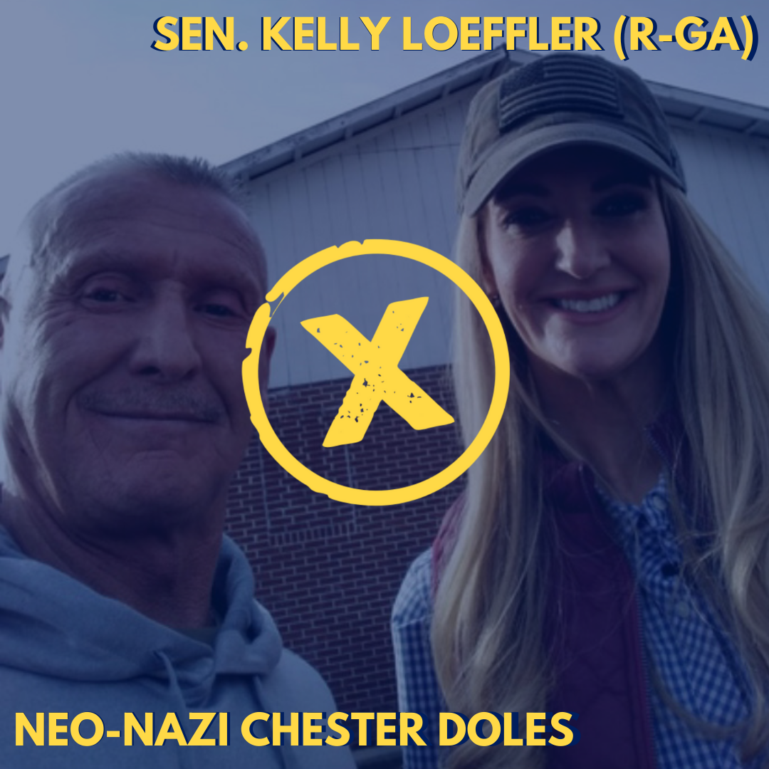Kelly Loeffler Poses for Photo with a Neo-Nazi