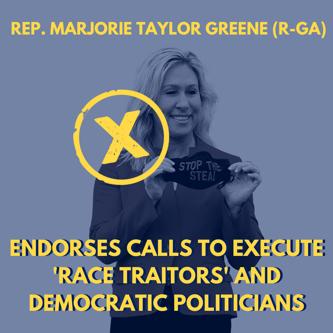 Marjorie Taylor Greene Moderates Facebook Group That Called for "Day Of The Rope"
