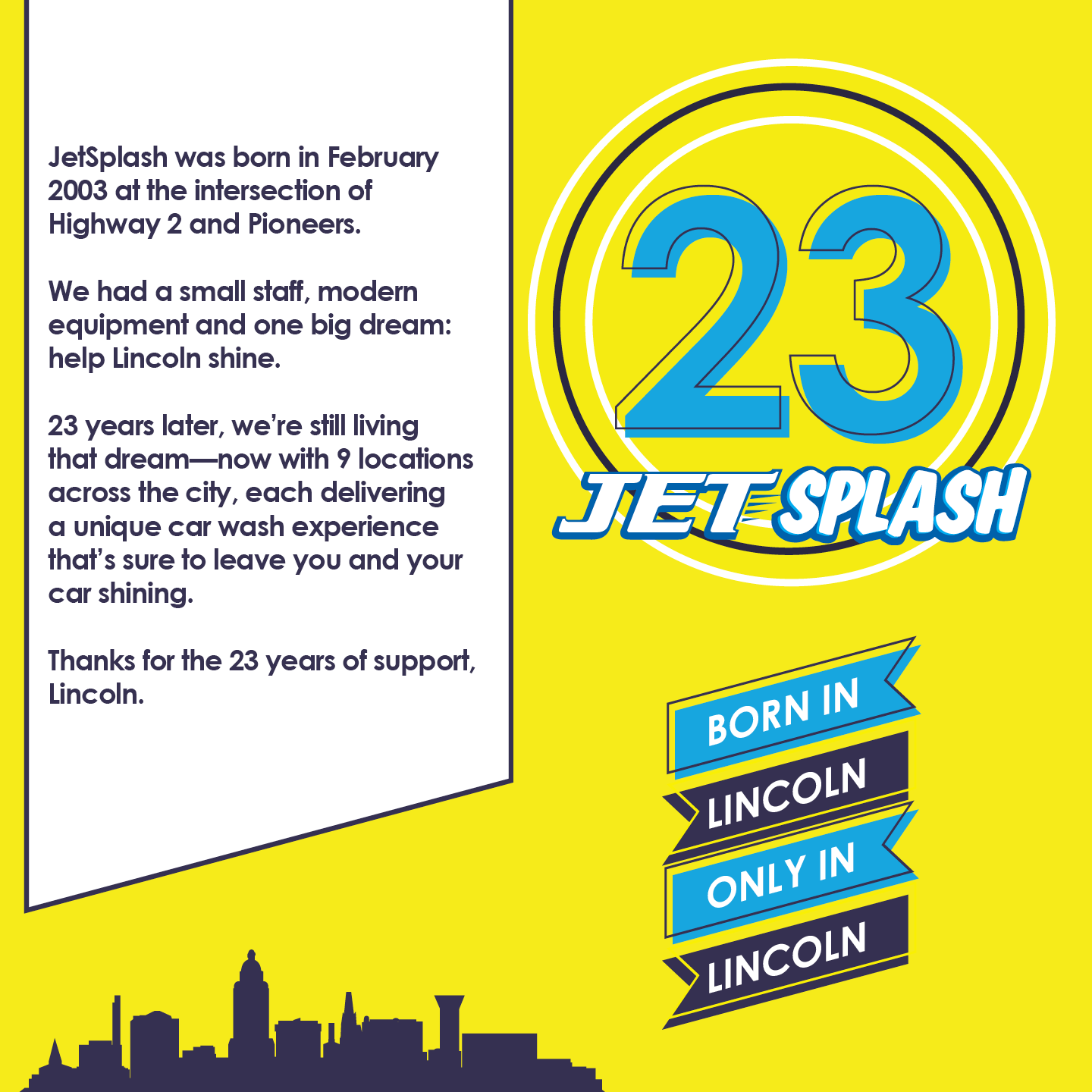 23 Years of Helping Lincoln Shine: The JetSplash Story