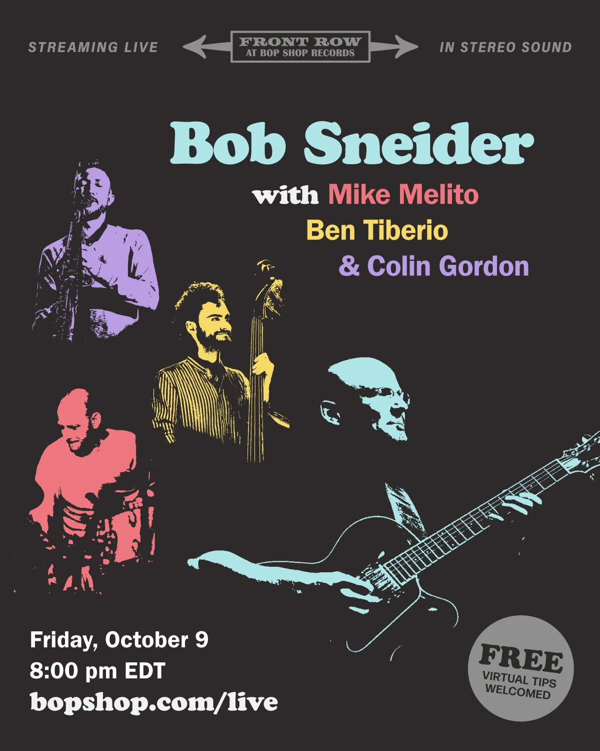 Bob Sneider with Mike Melito, Ben Tiberio, &amp; Colin Gordon