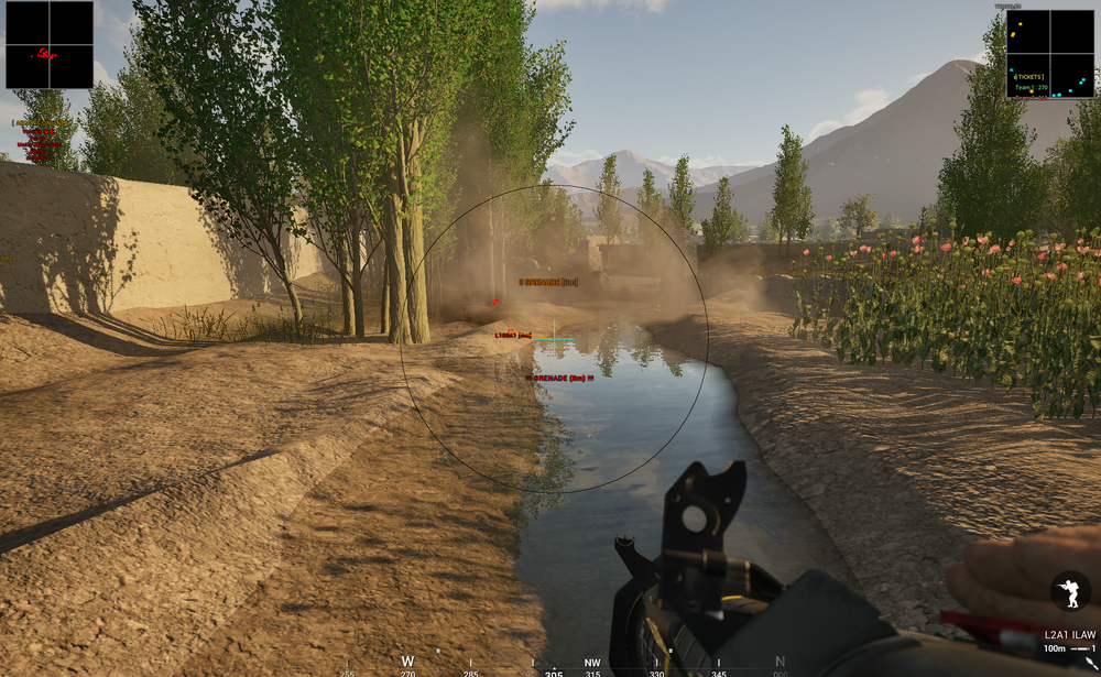 Squad 2D minimap radar showing all enemies and vehicles in real time