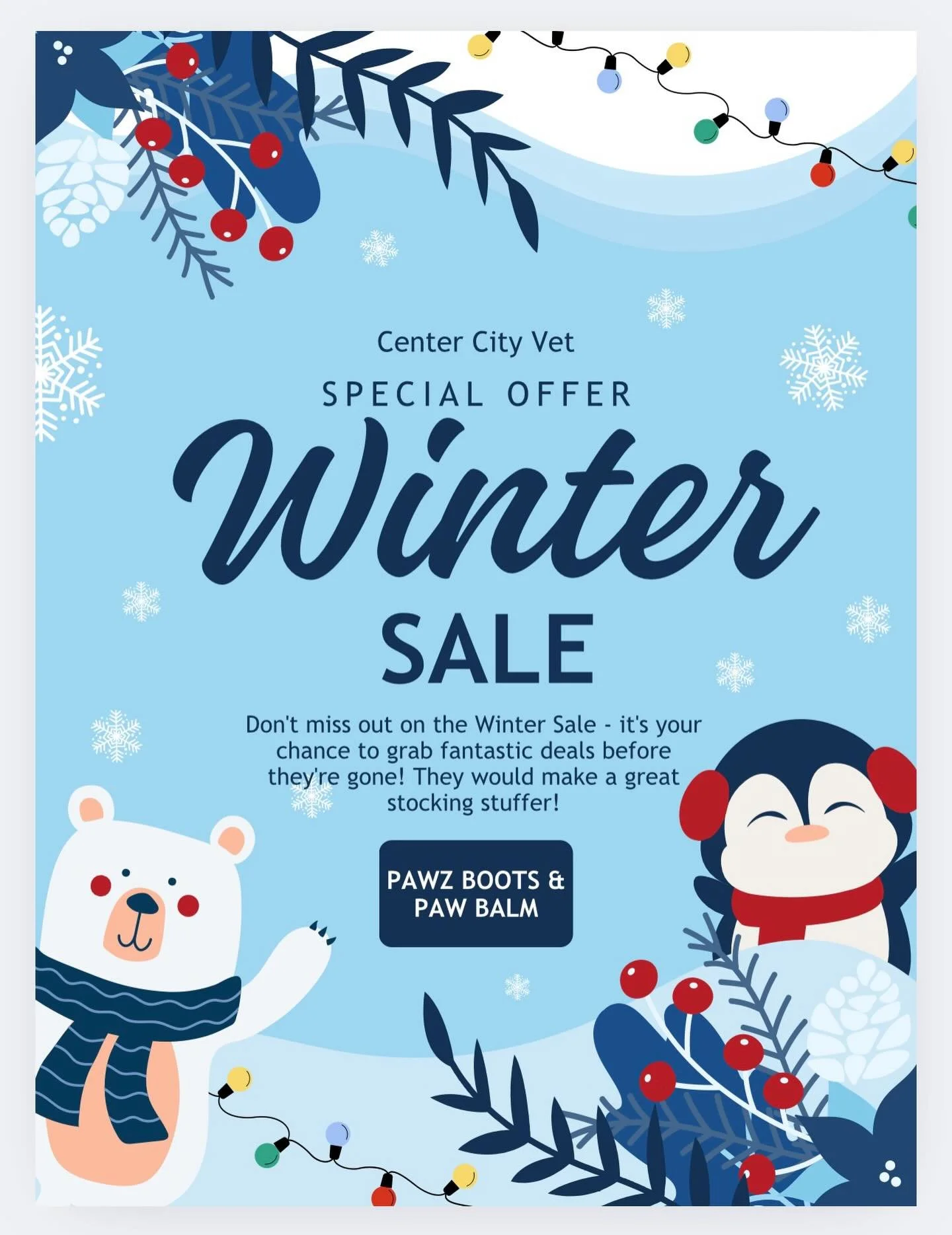 ✨ in office only ✨ Pawz booties and paw balm winter sale ❄️