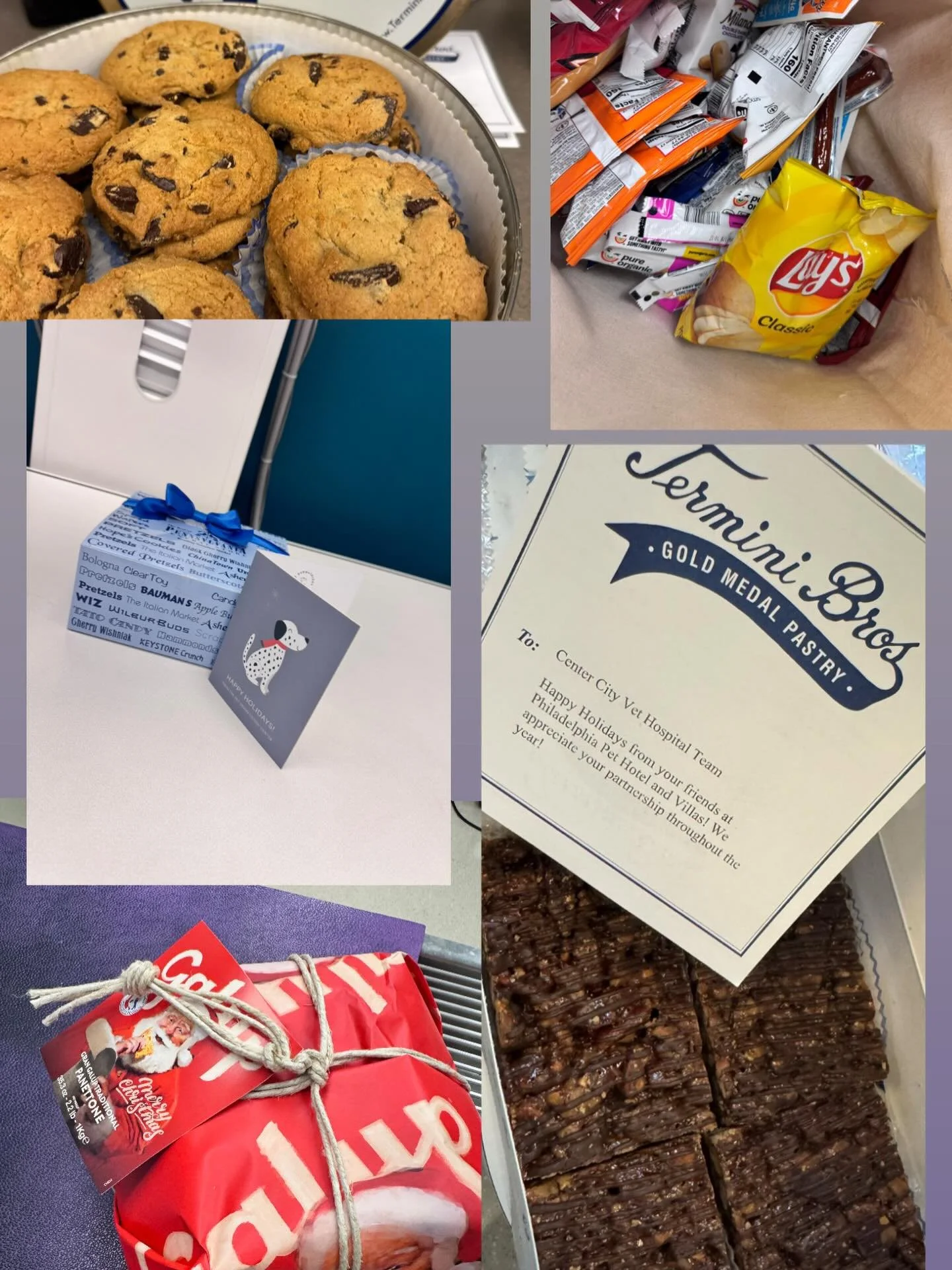 Happy Holidays!! Thank you to everyone who brought us a treat, you are all appreciated by the staff ❤️