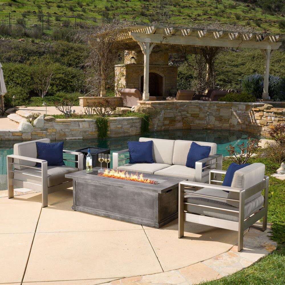 Quality Outdoor Patio Furniture, Fire Pit Seating Set