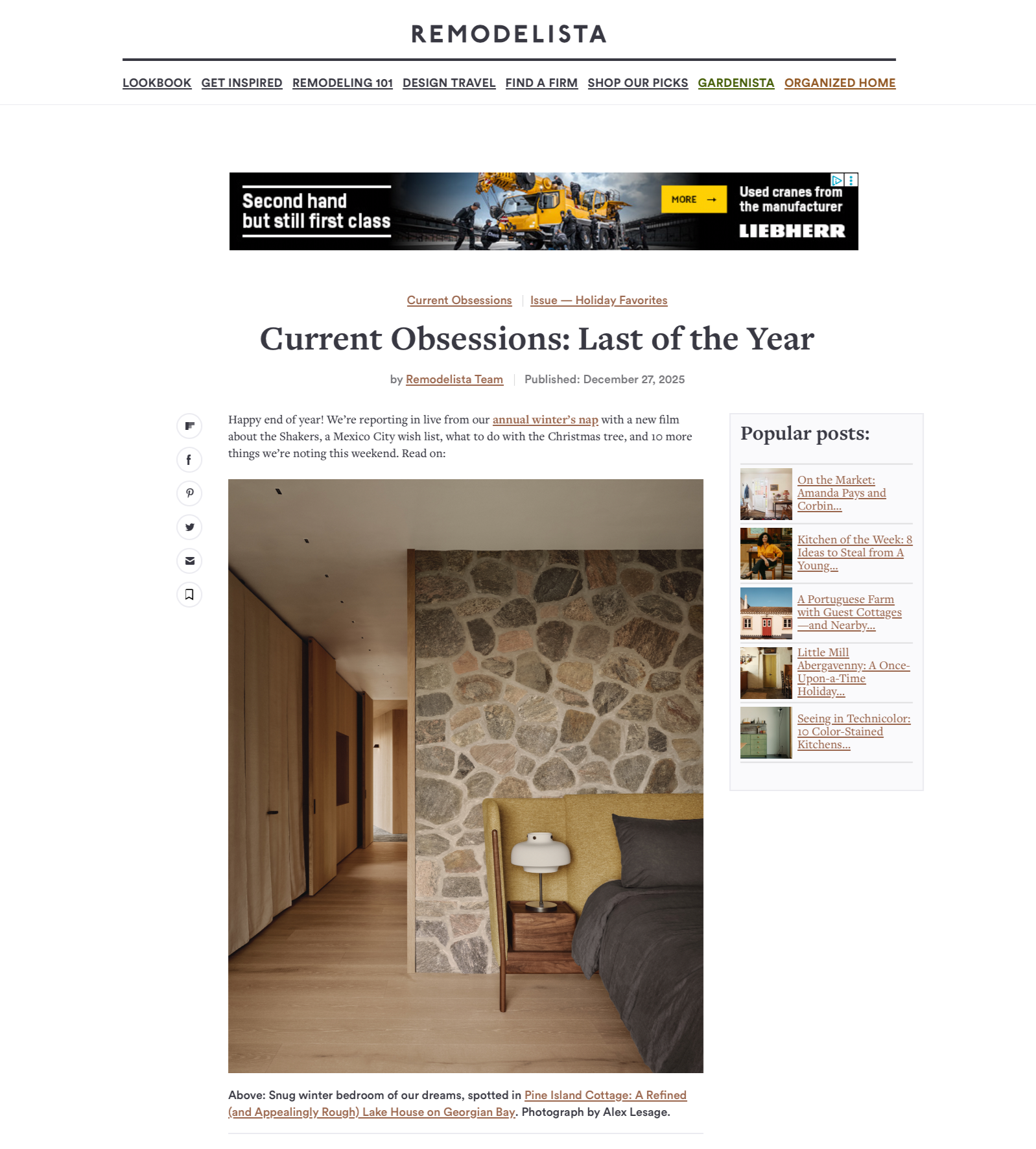 REMODELISTA, December 27,2025