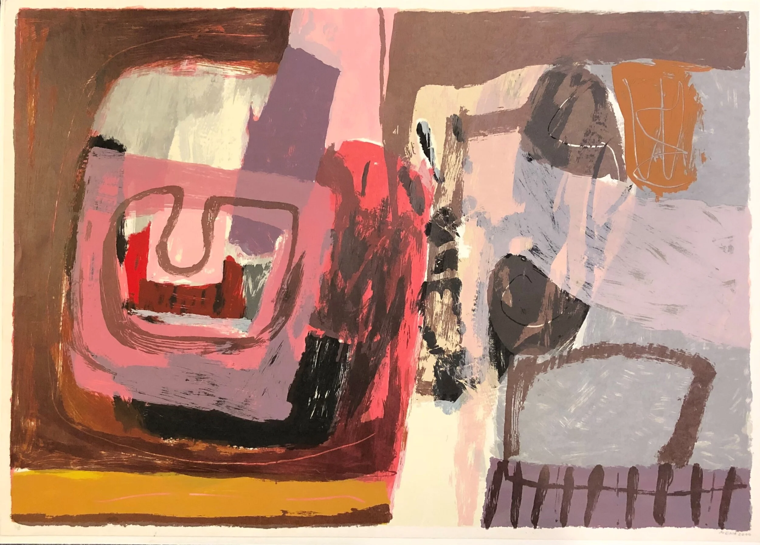 serigraph  by Rigoberto Mena. Size 19.75. x 27.5. unframed $400.jpeg