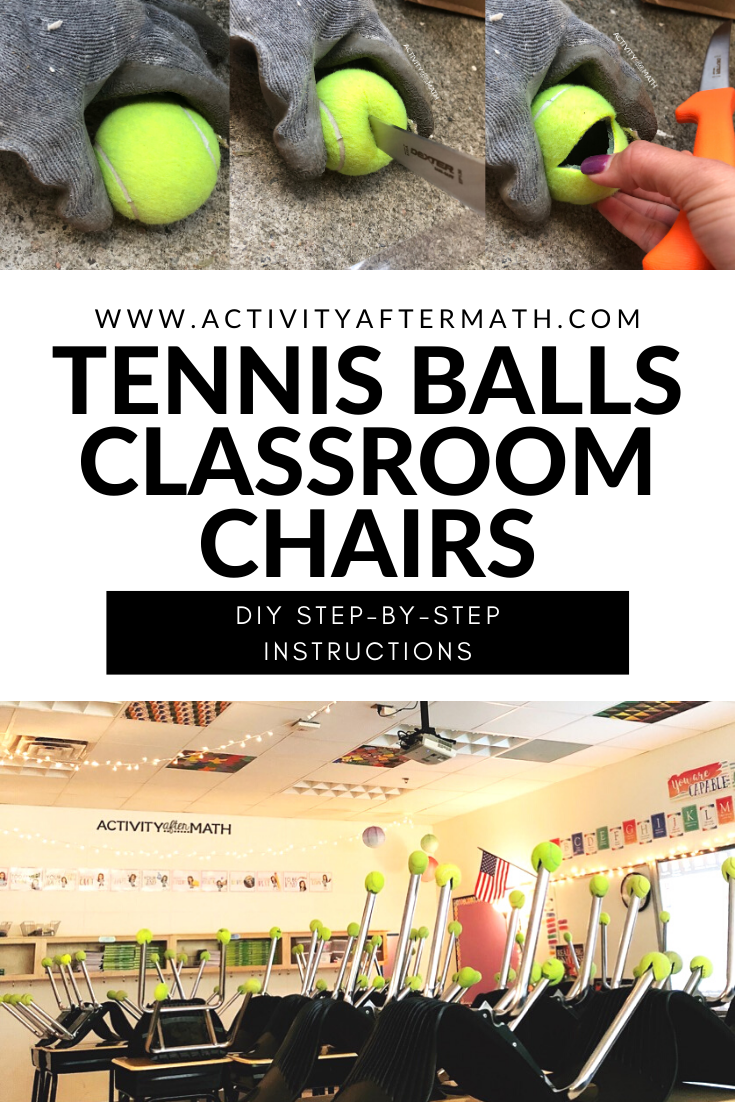 How To Put Tennis Balls on your Classroom Chairs — Activity After Math