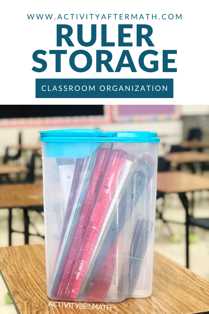 How to Easily Store Your Classroom Rulers with FREE Download