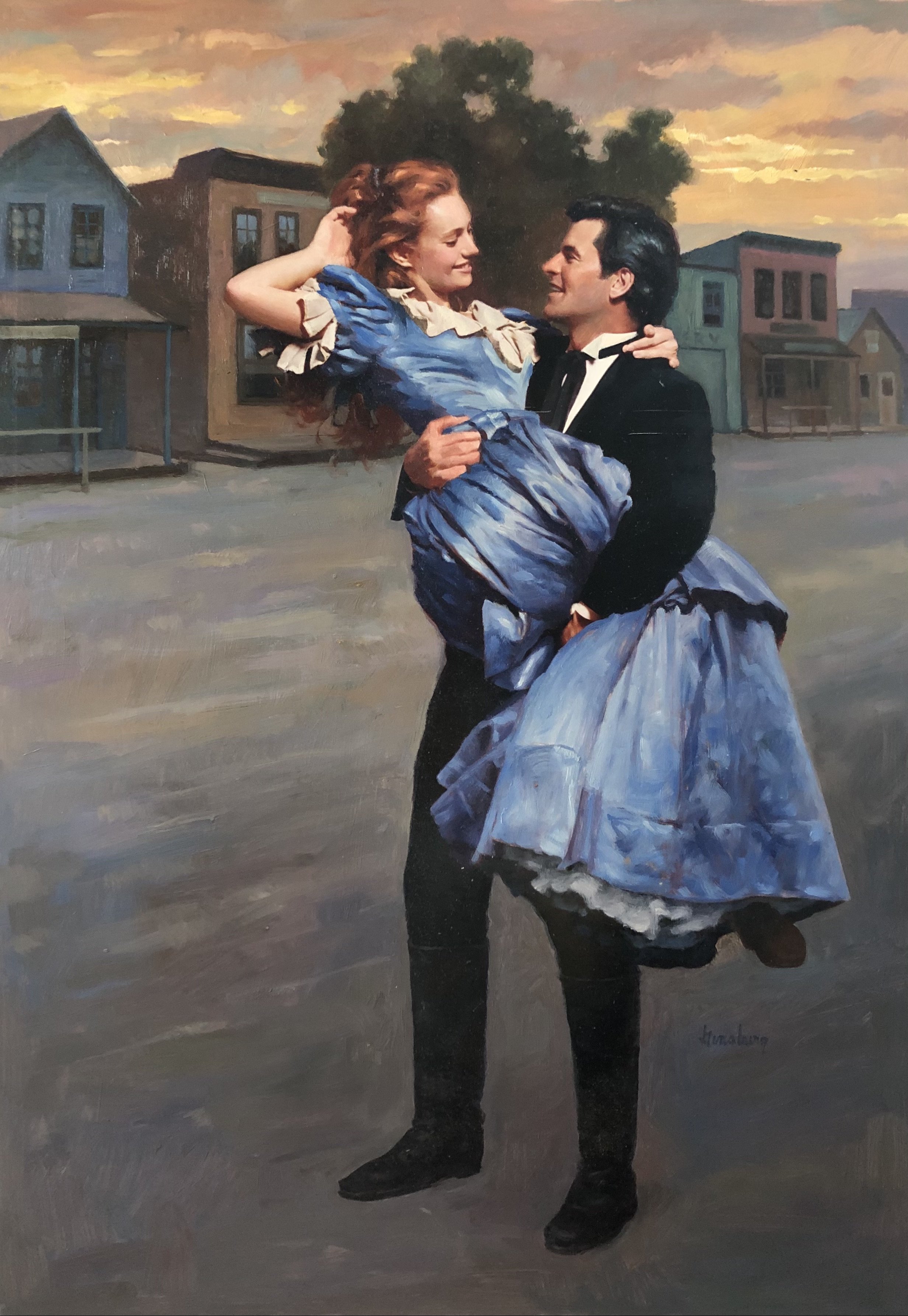 Cimarron Rose, $1k (Oil on photograph)