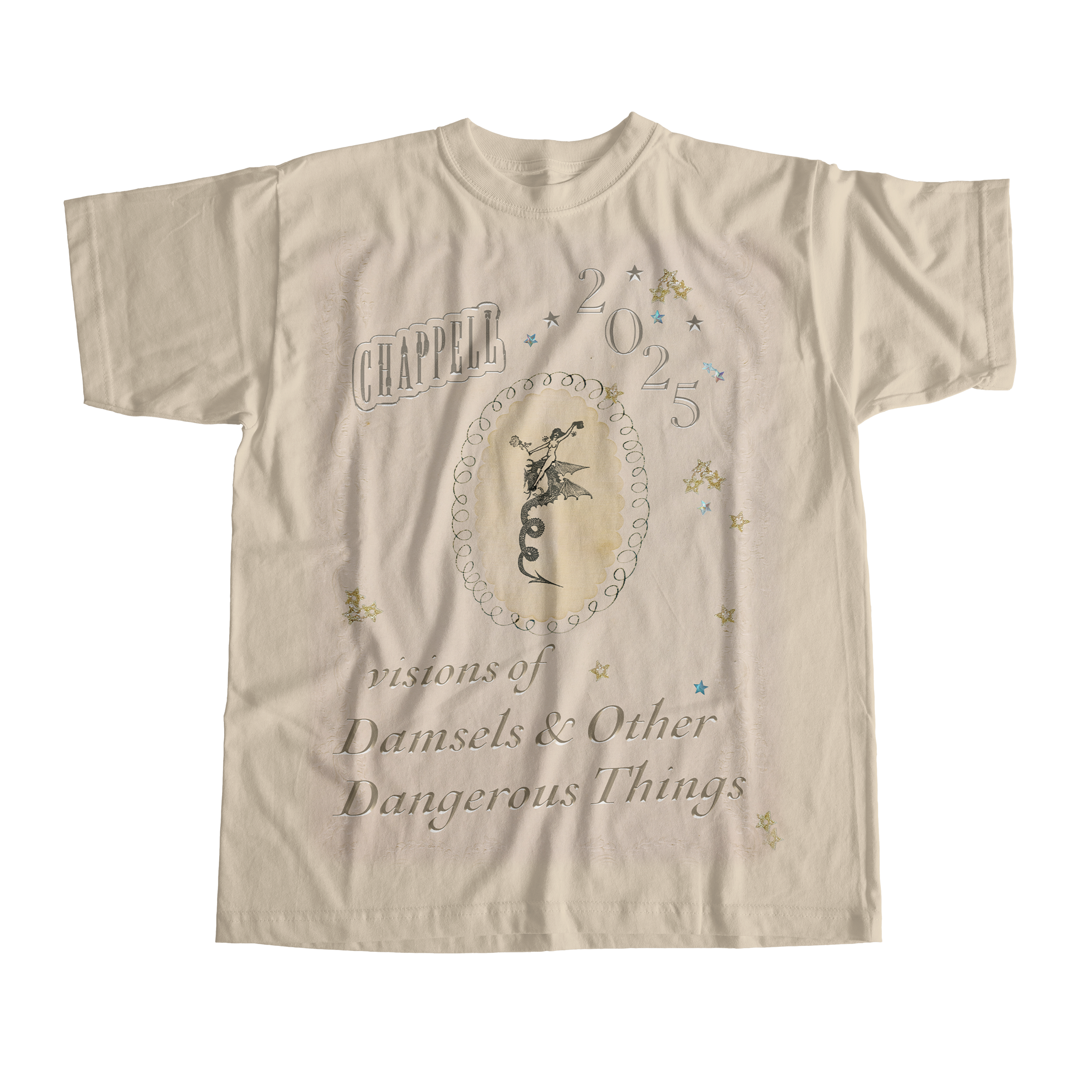 'Visions of Damsels and Other Dangerous Things' Tour Shirt — Chappell Roan