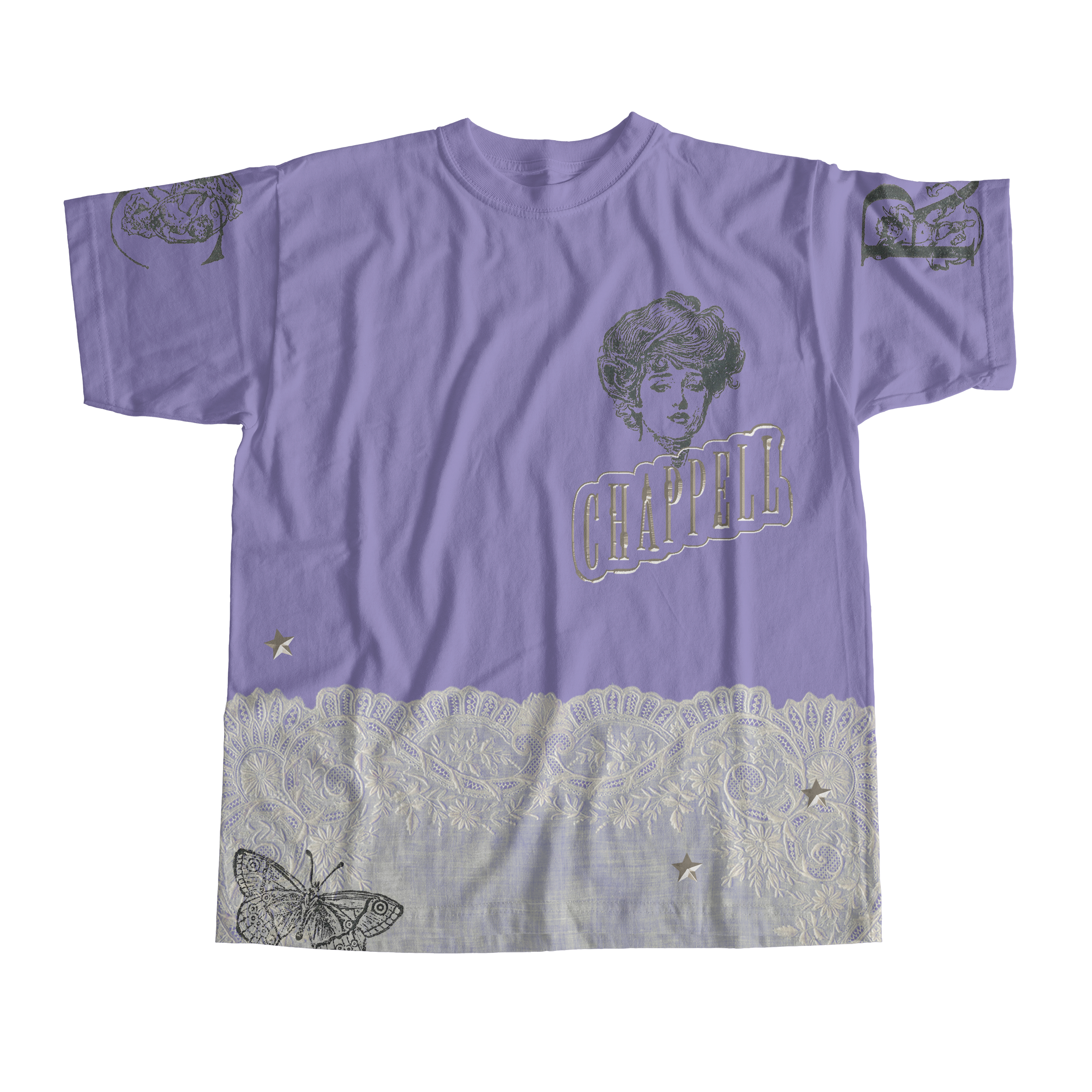'Visions of Damsels and Other Dangerous Things' Lace Tour Shirt — Chappell Roan