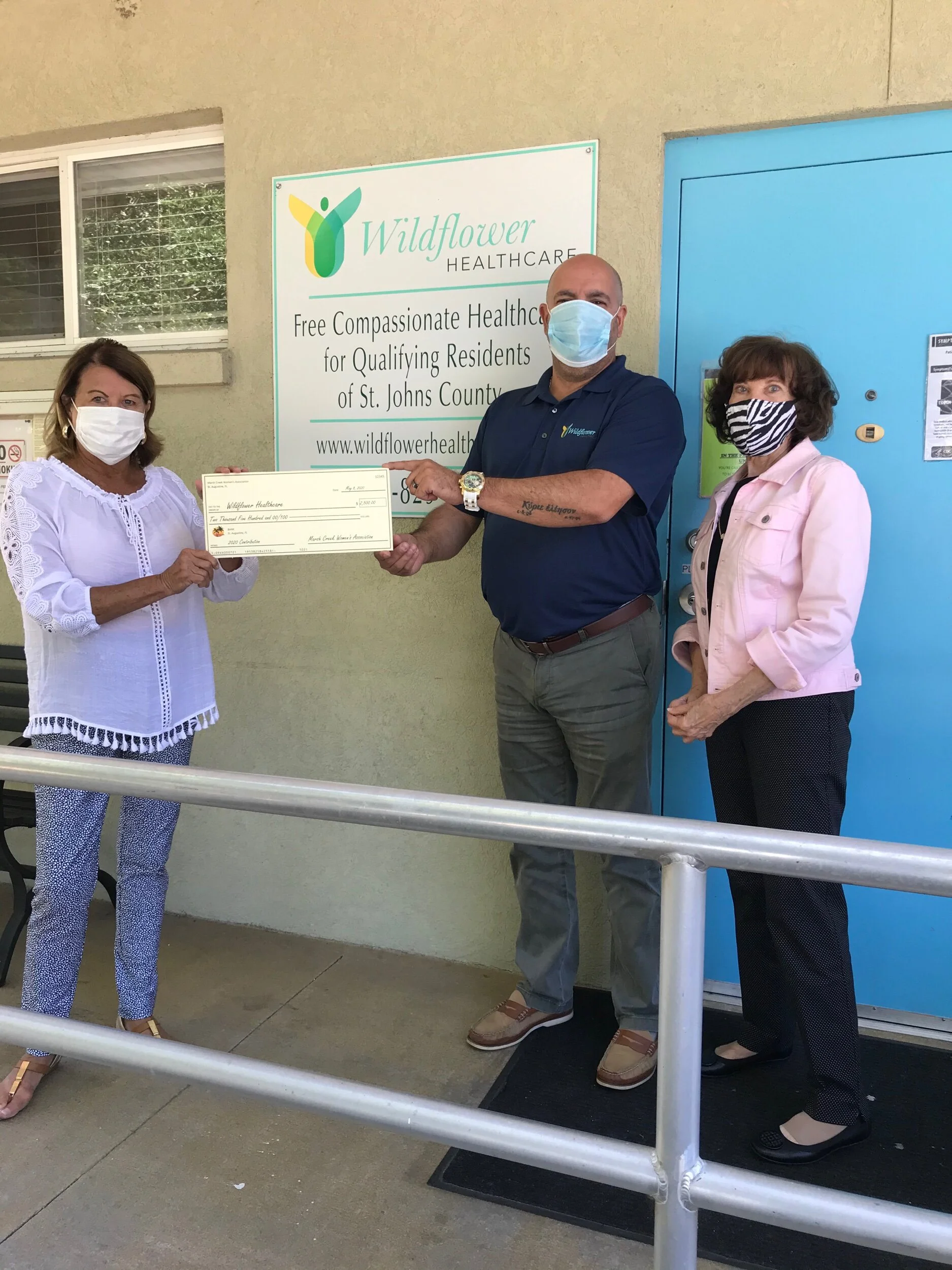 Wildflower Healthcare Receives Check from MCWA