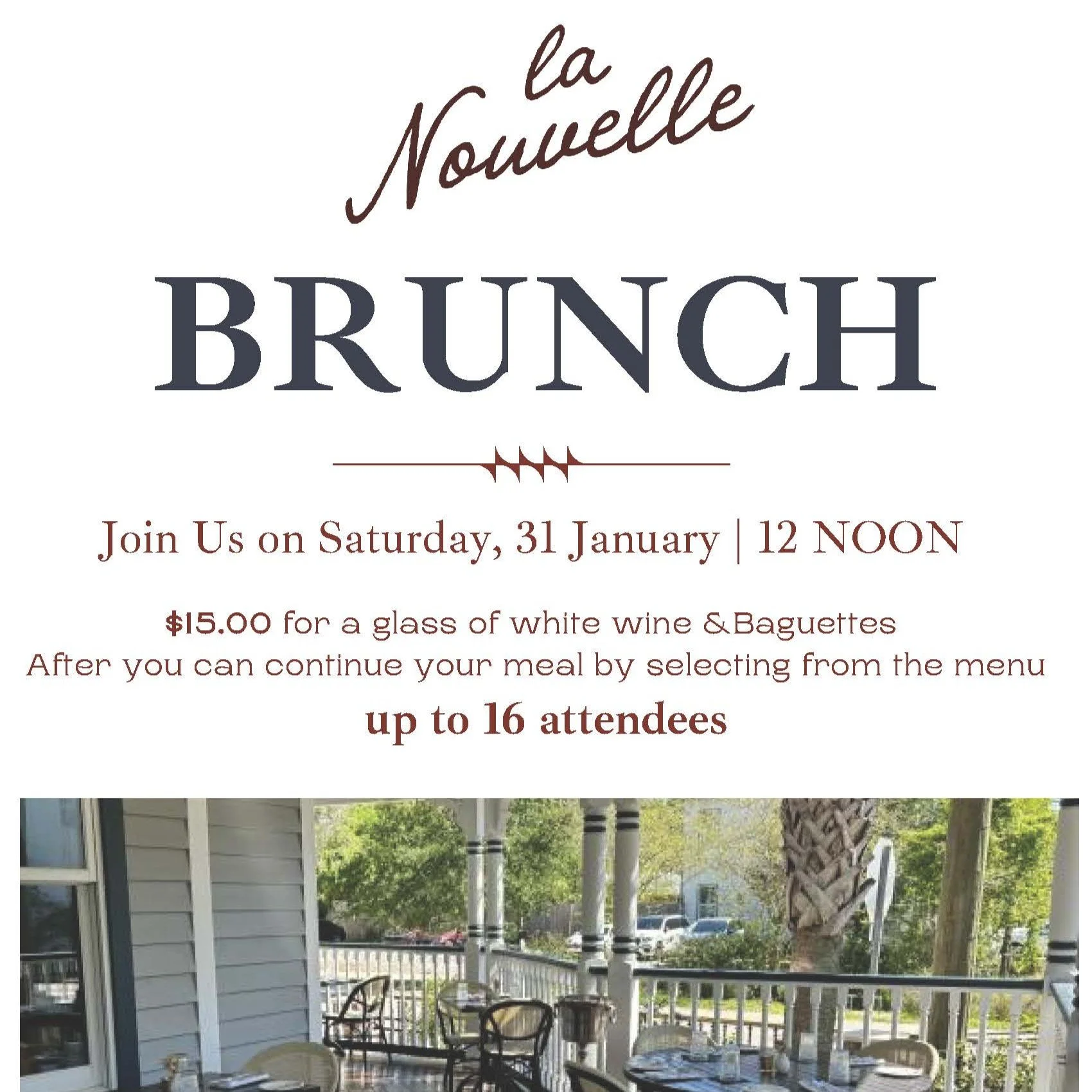Brunch at la Nouvelle! 