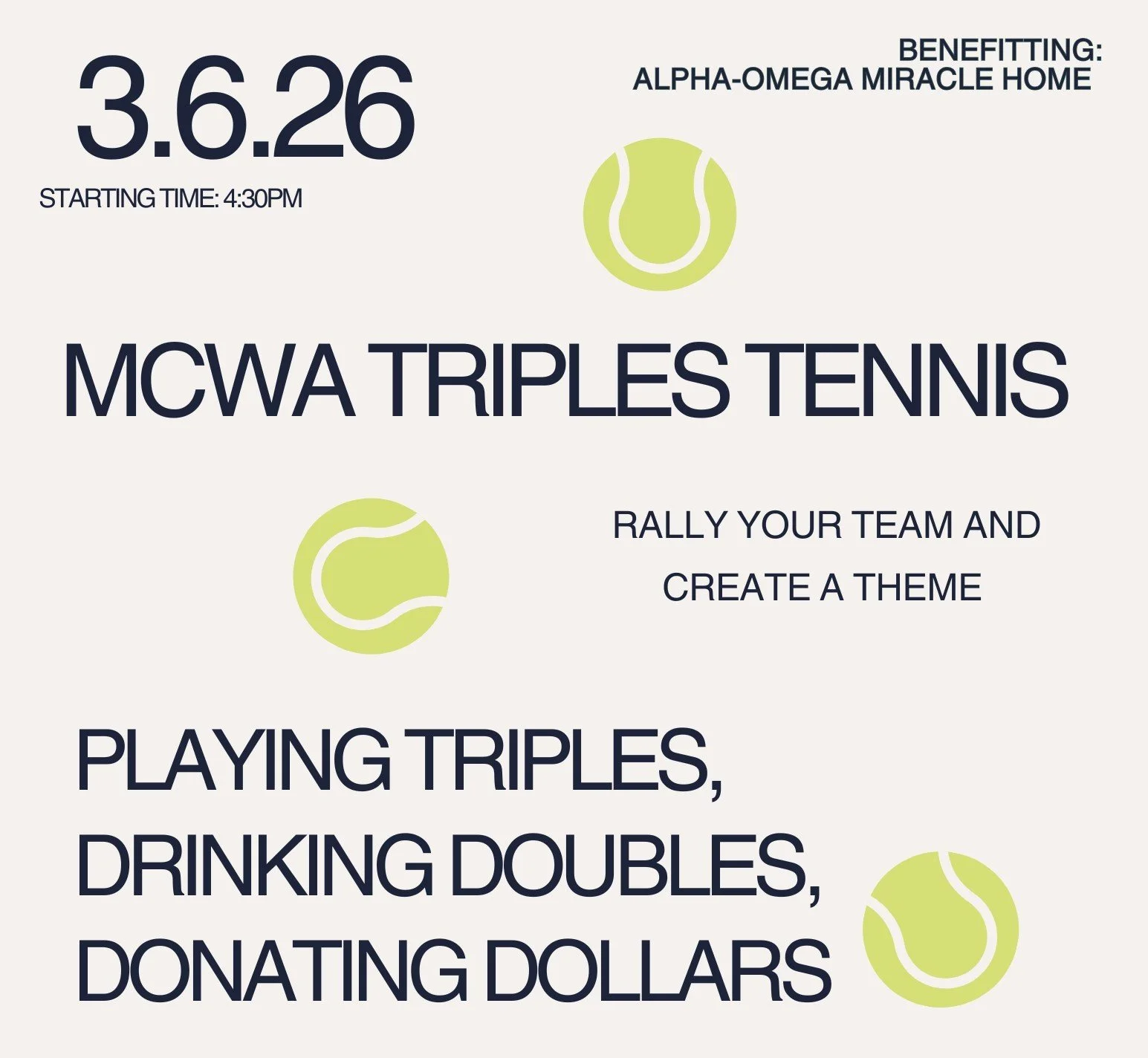 MCWA Triples Tennis