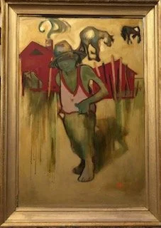 Take it outside cowbody oil on clayboard.jpeg