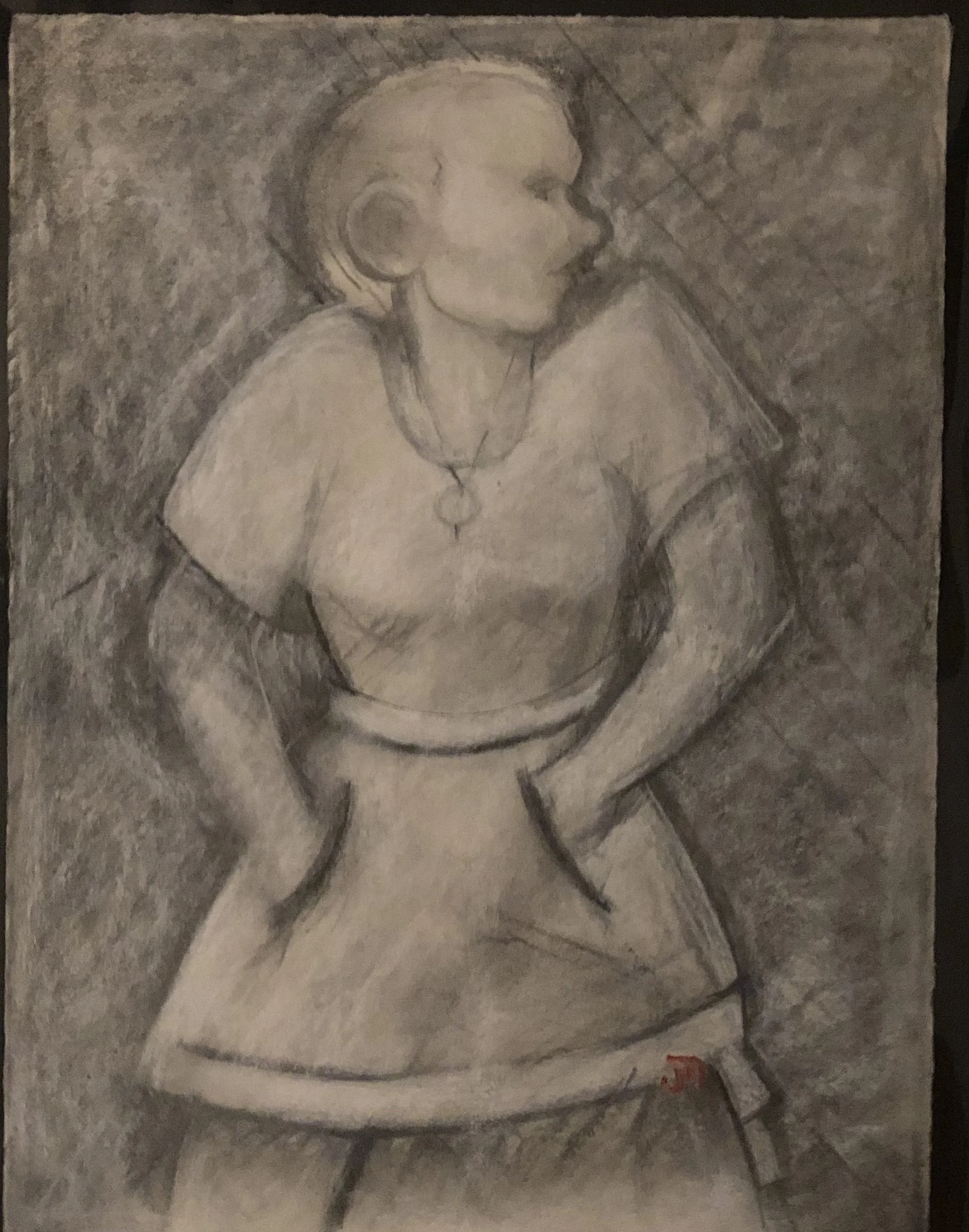 Hands in Her Pockets Paper 28x22.jpeg