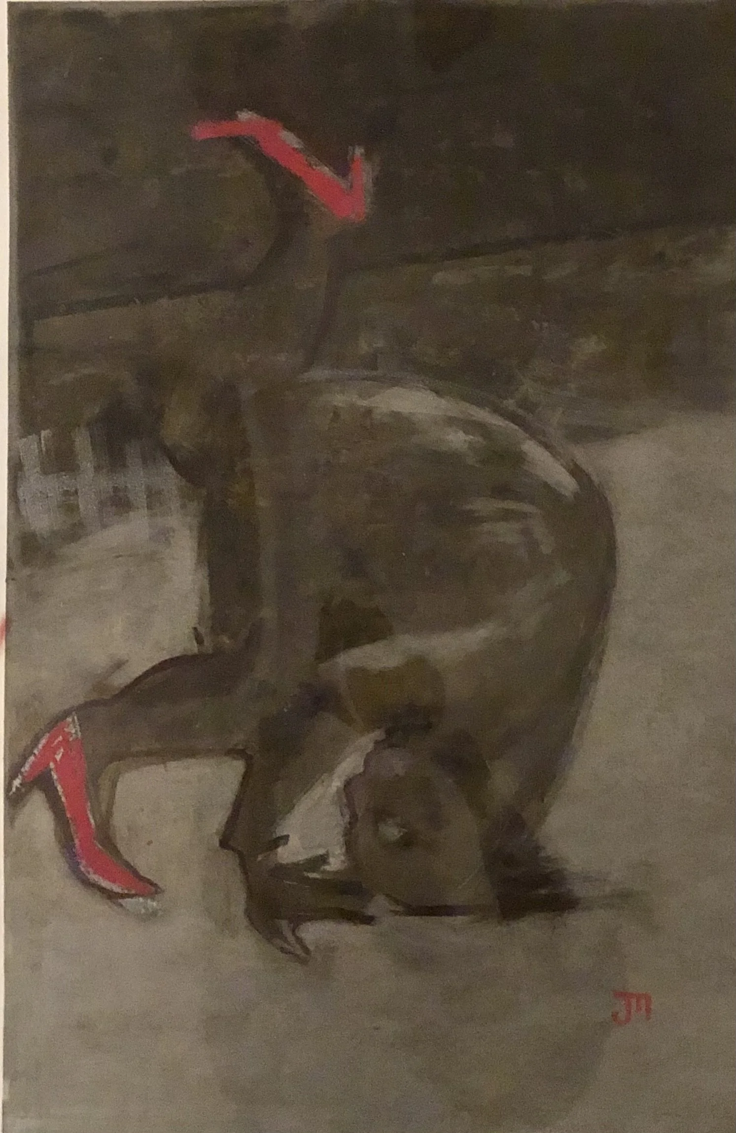 Upsidedown in Heels Paper 32x26.jpeg