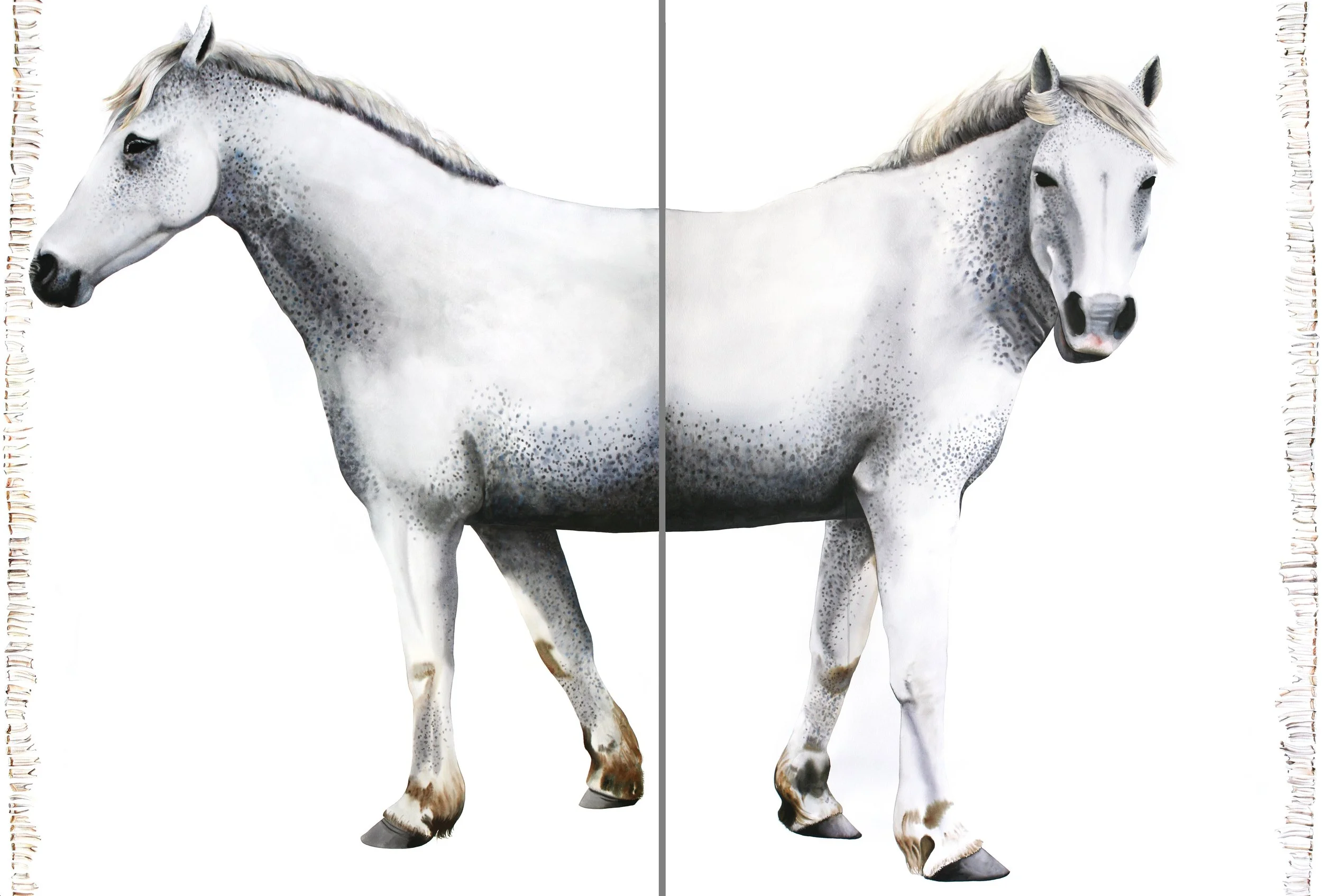 White Horse. Diptych