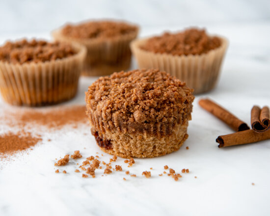 Organic Vegan Cinnamon Streusel Coffee Cake