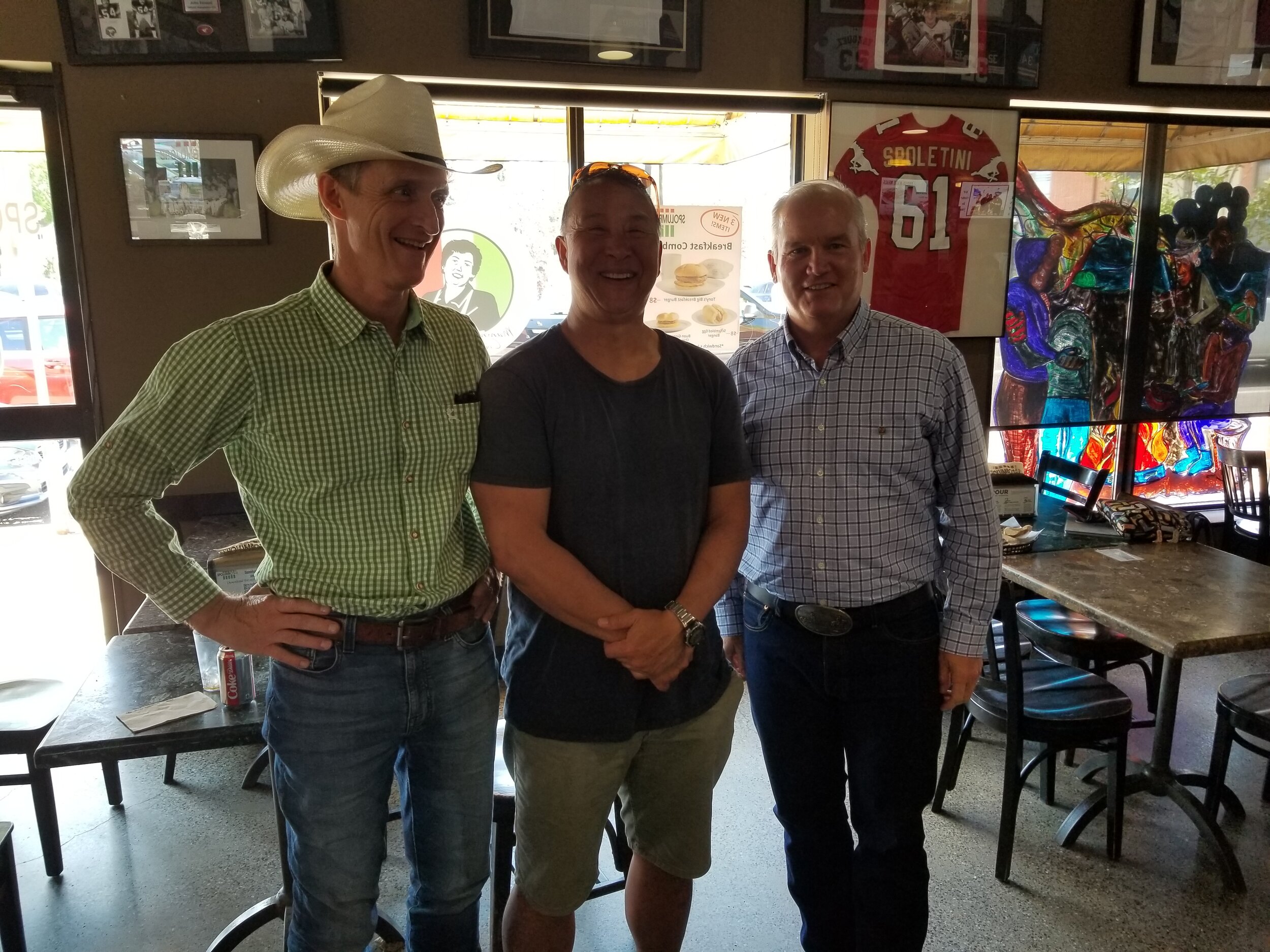 Founder Don Lowe with Conservative Party Leader Erin O'toole and MP Greg McLean