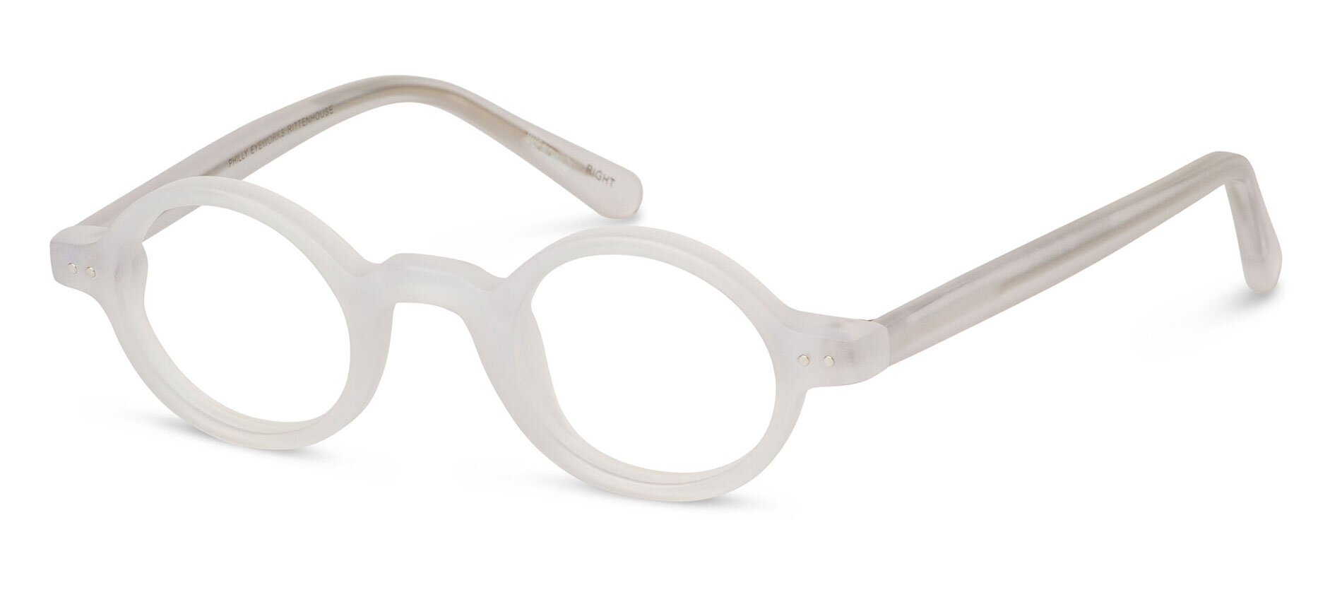 clear eyeglasses - Rittenhouse clear matte side view