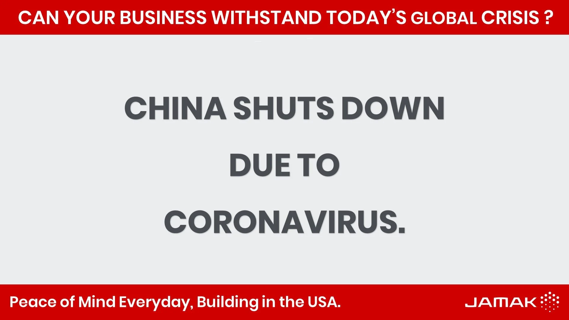 Can Your Business Survive The Coronavirus?