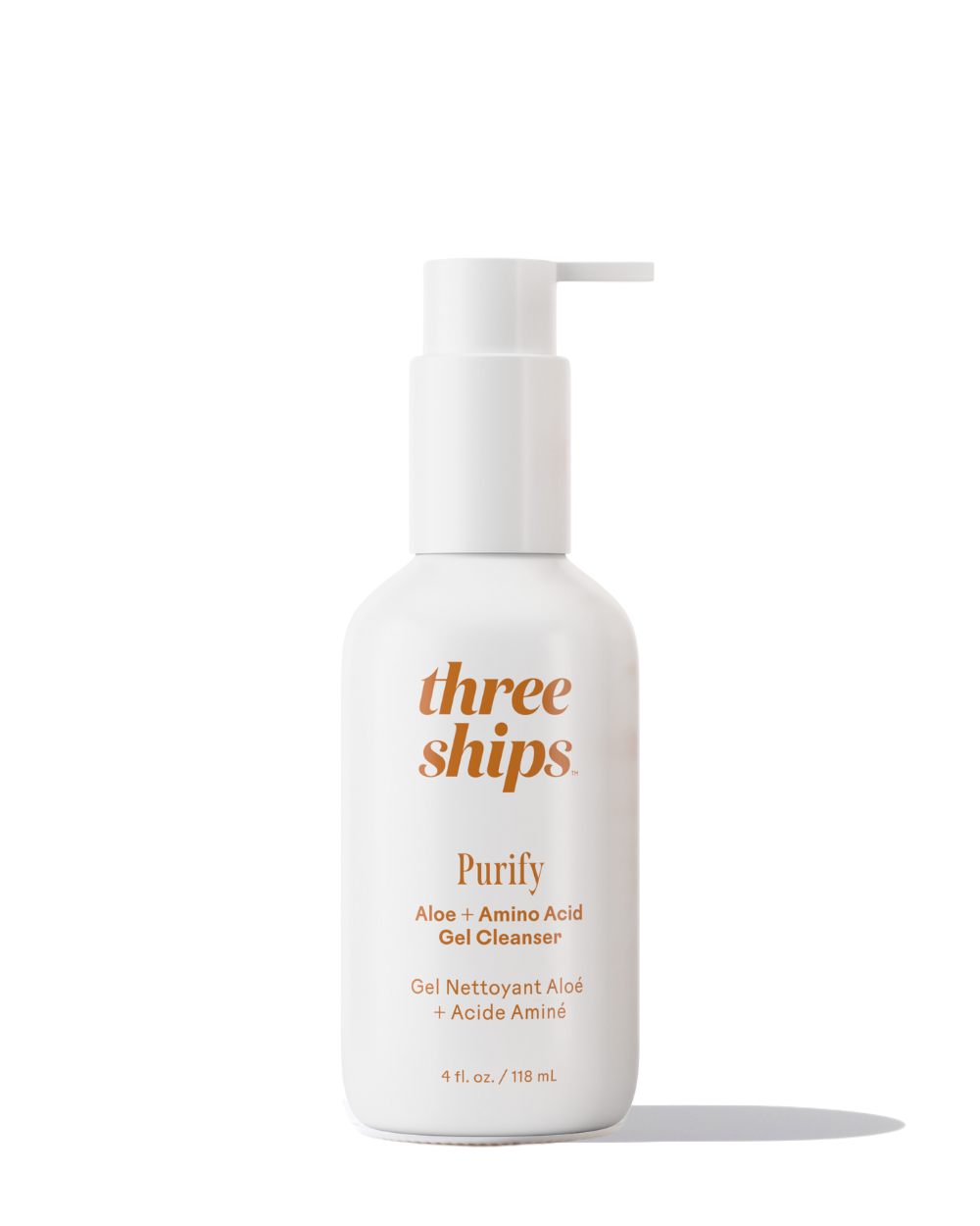 Three Ships Purify Aloe + Amino Acid Gel Cleanser