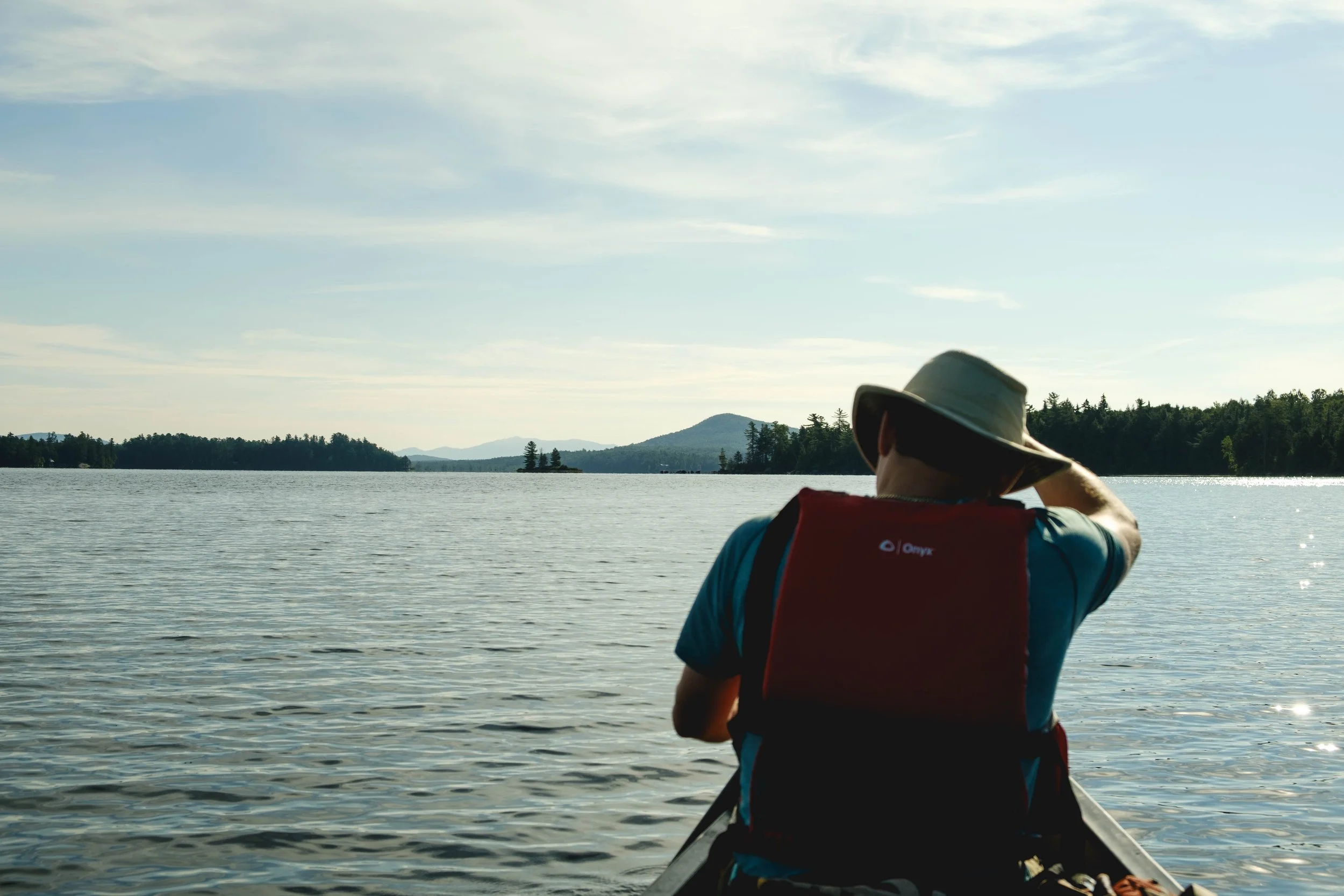 Canoeing Through Little Tupper Lake, ADK