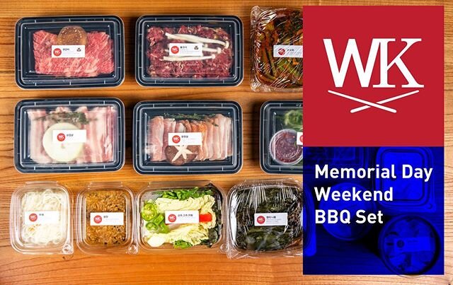 BBQ set for Memorial weekend. Free delivery on this Saturday.
Please visit newwonjo.com for more details #mealkit #memorialdaybbq #koreanbbq #galbi #homedelivery