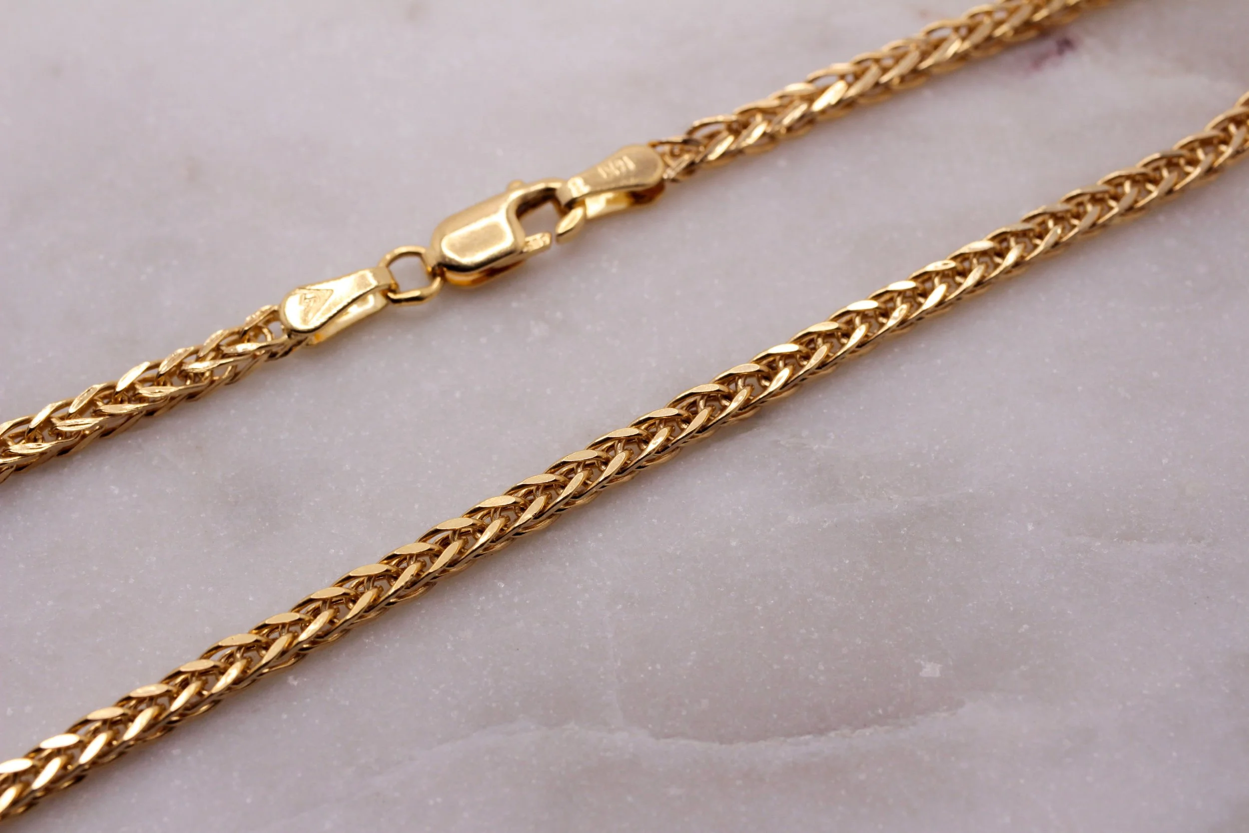 14k Wheat Franco Chain