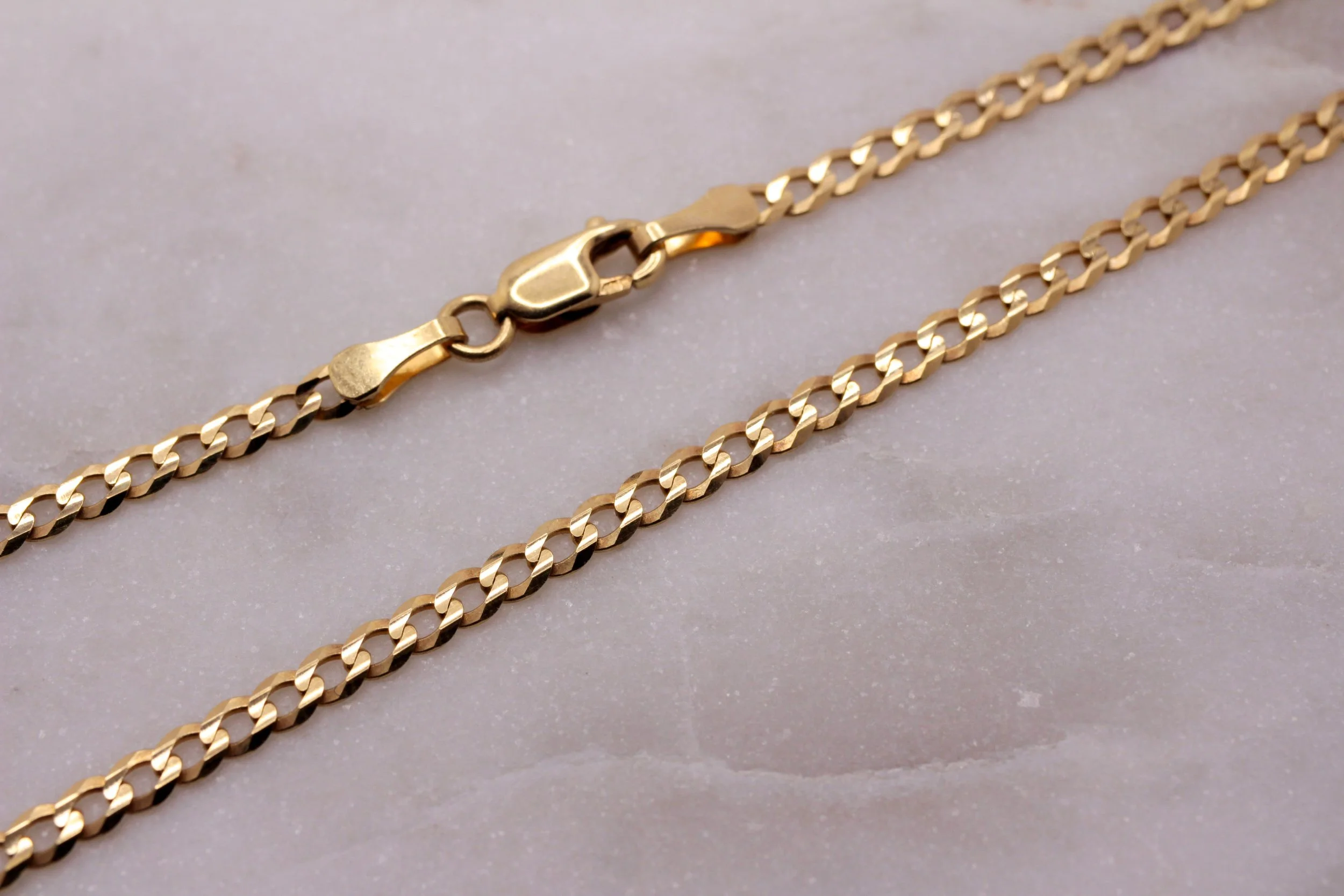 14k Diamond Cut Cuban Chain