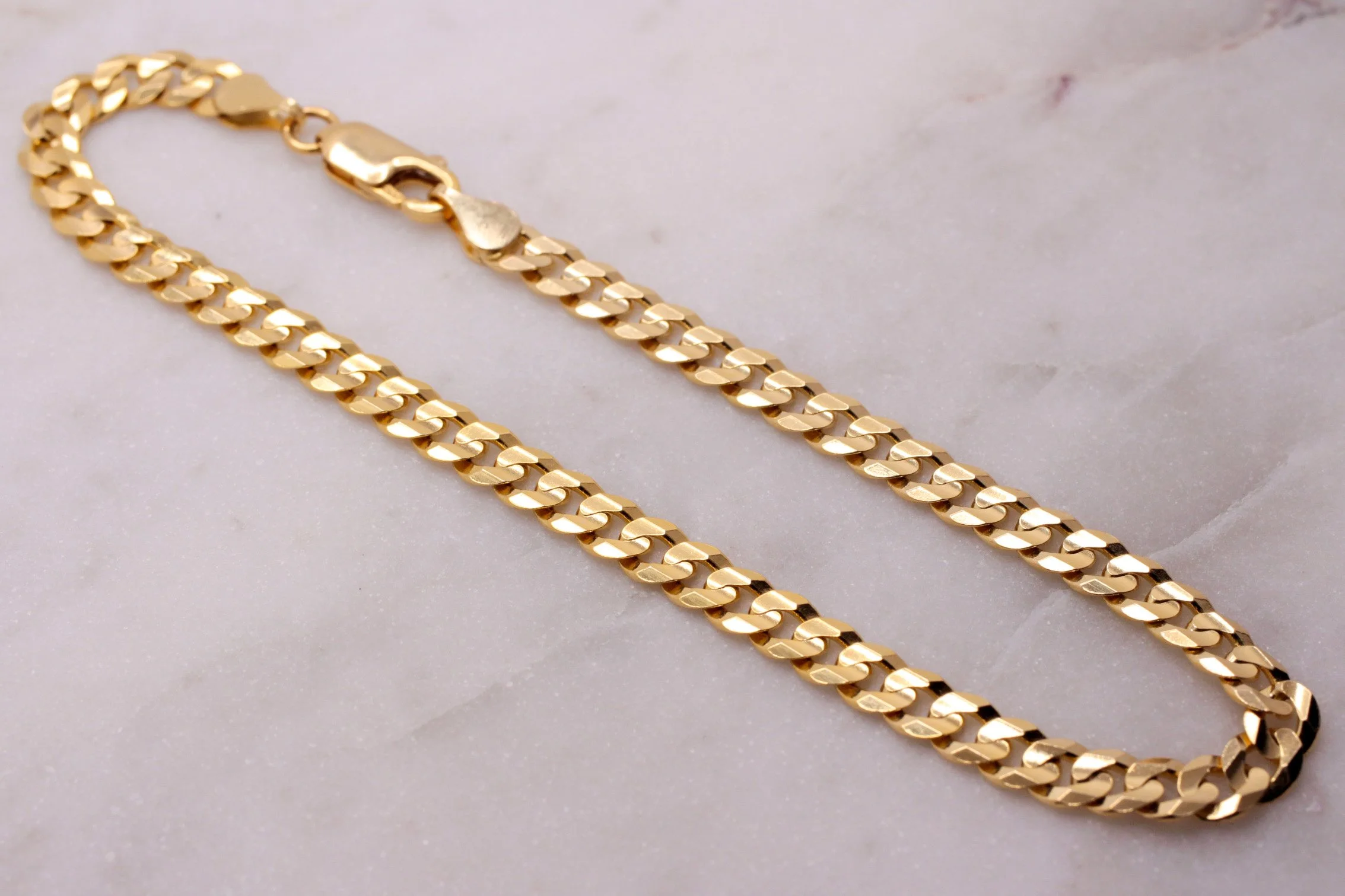 14k D/C Cuban Bracelet