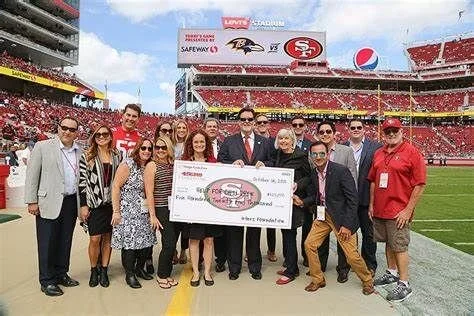 49ers community grant presentation at Levi’s Stadium