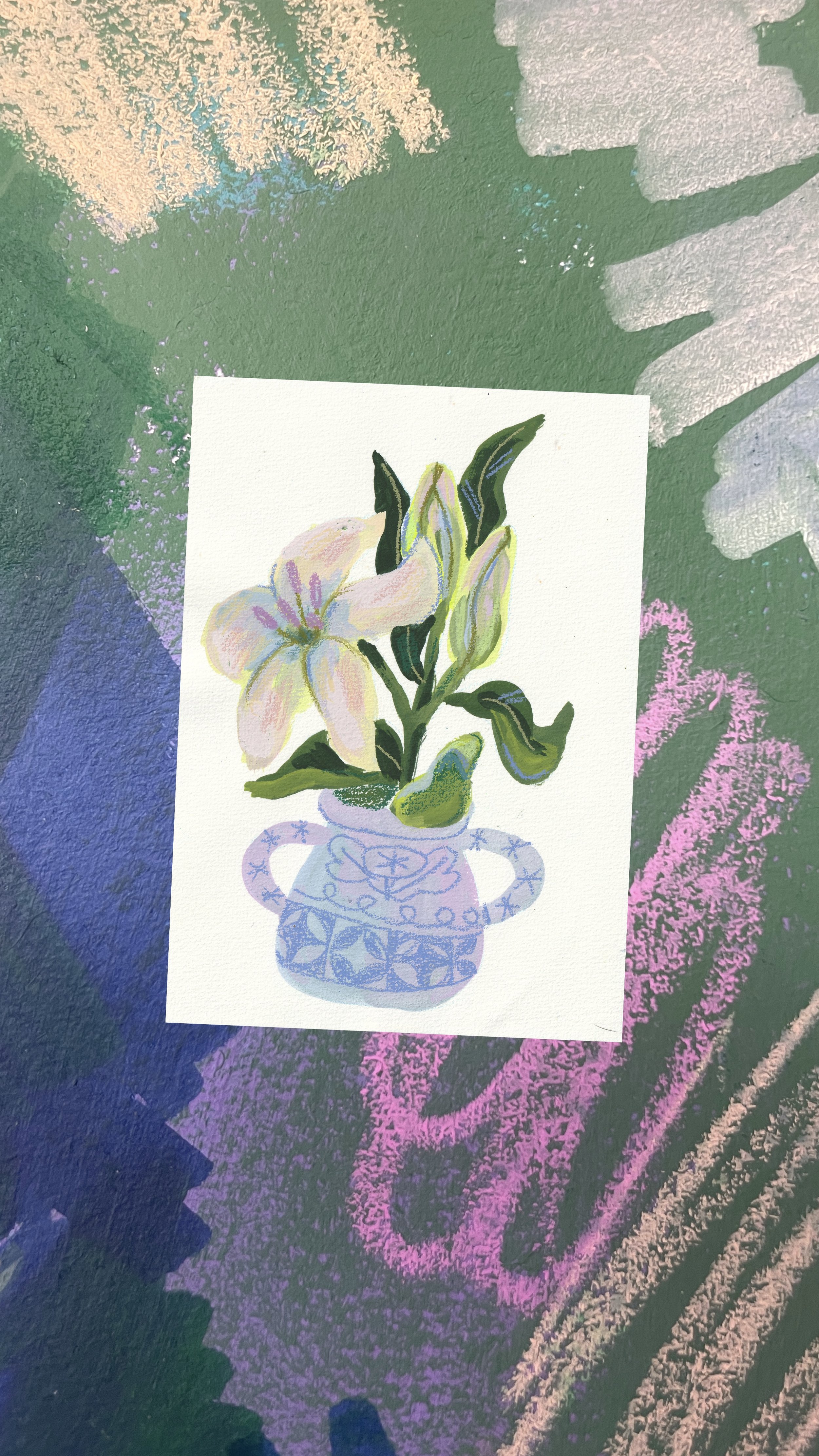 Lily cutting - original artwork