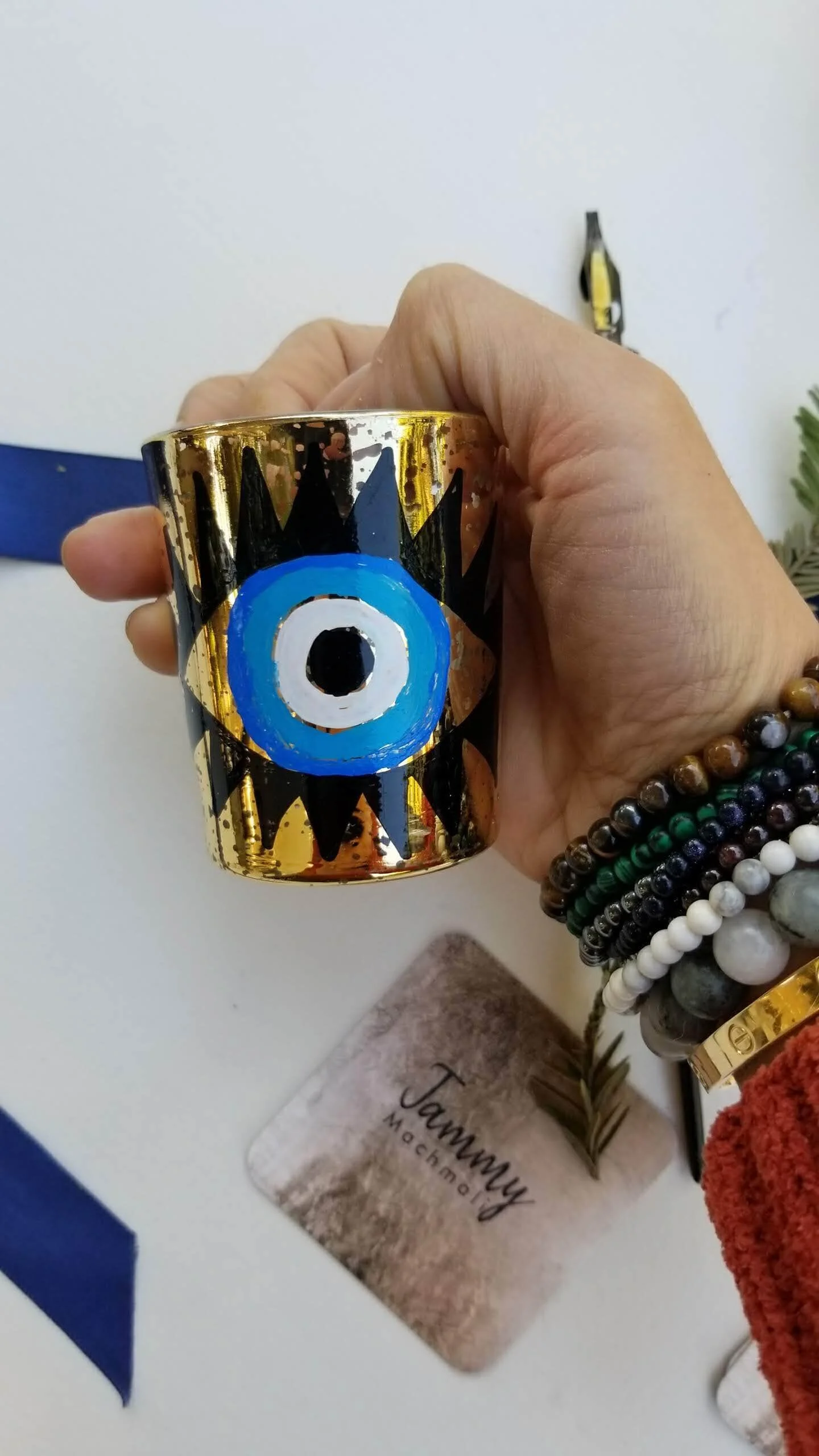 Peaceful Eye Candle Holders